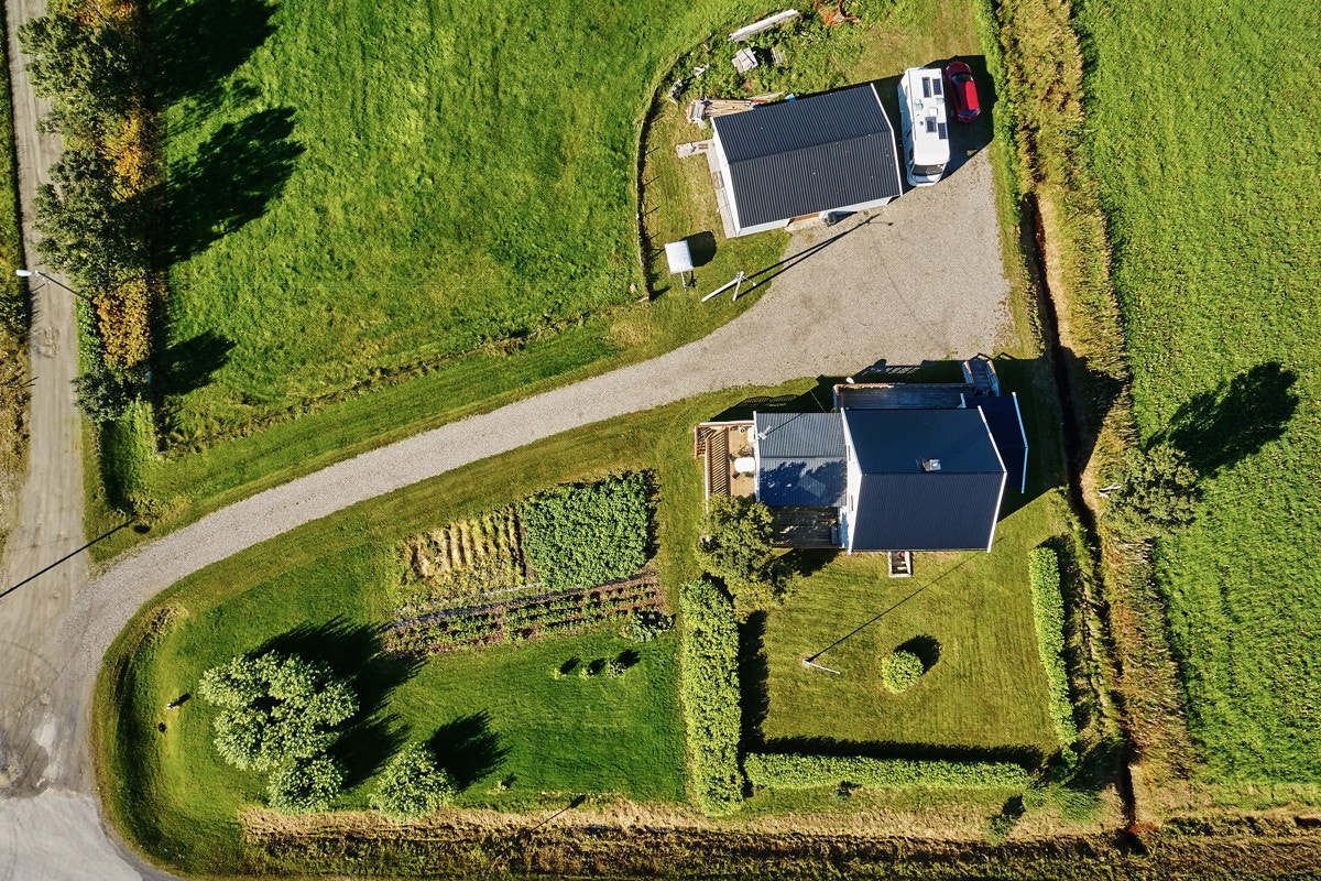 Eiendommen sett fra lufta Galleribilde