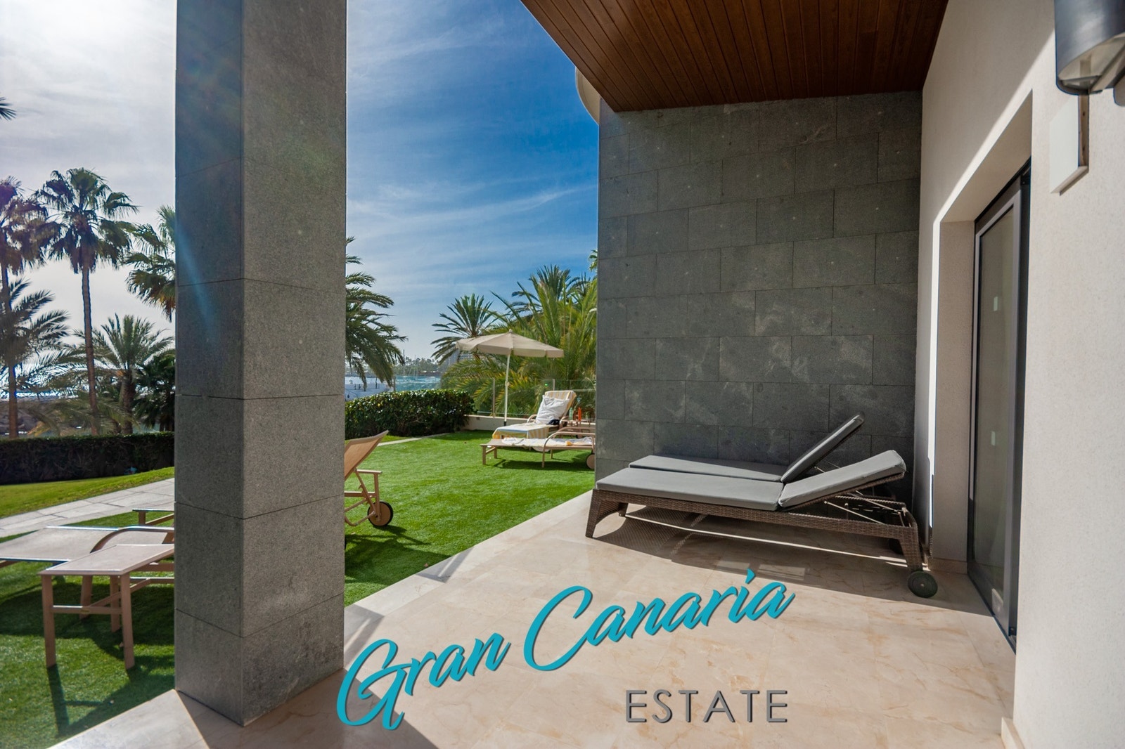 Stor terrasse Galleribilde