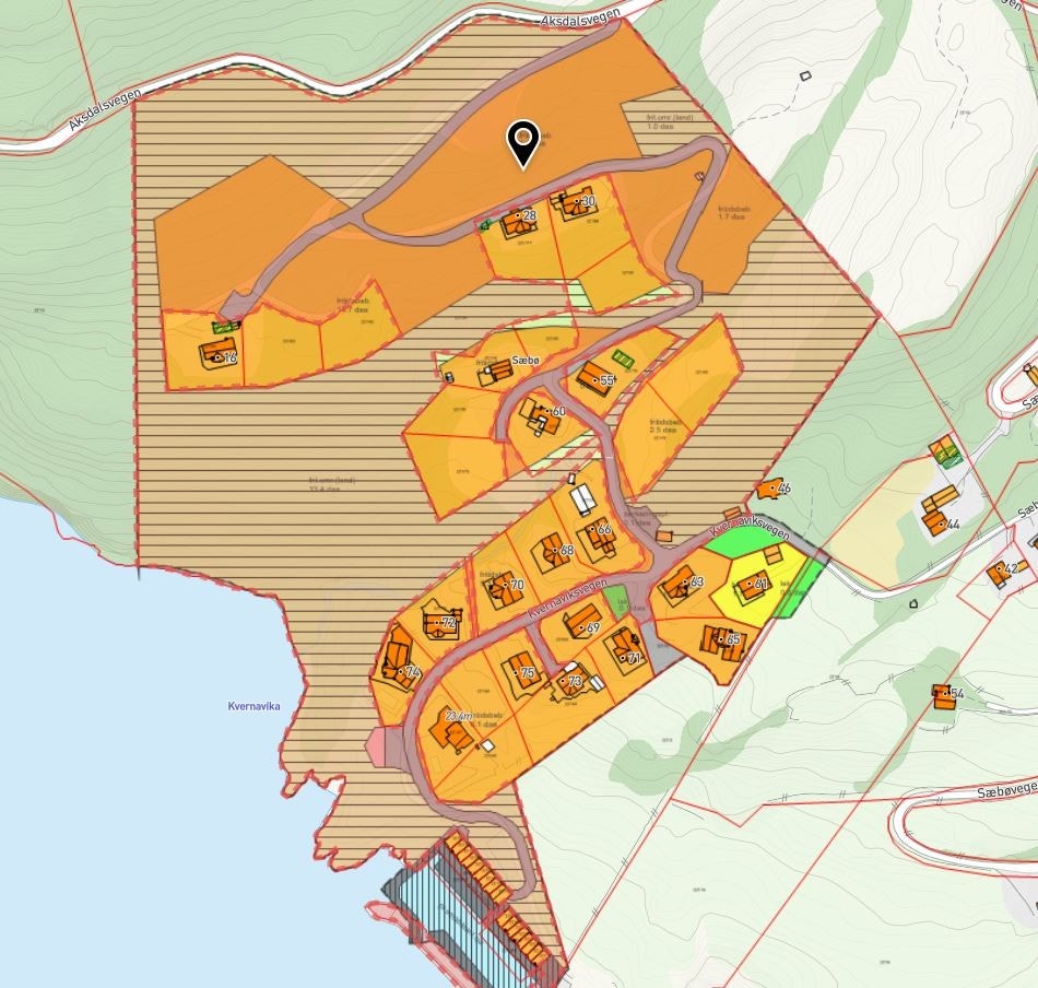 Kart over område. Galleribilde