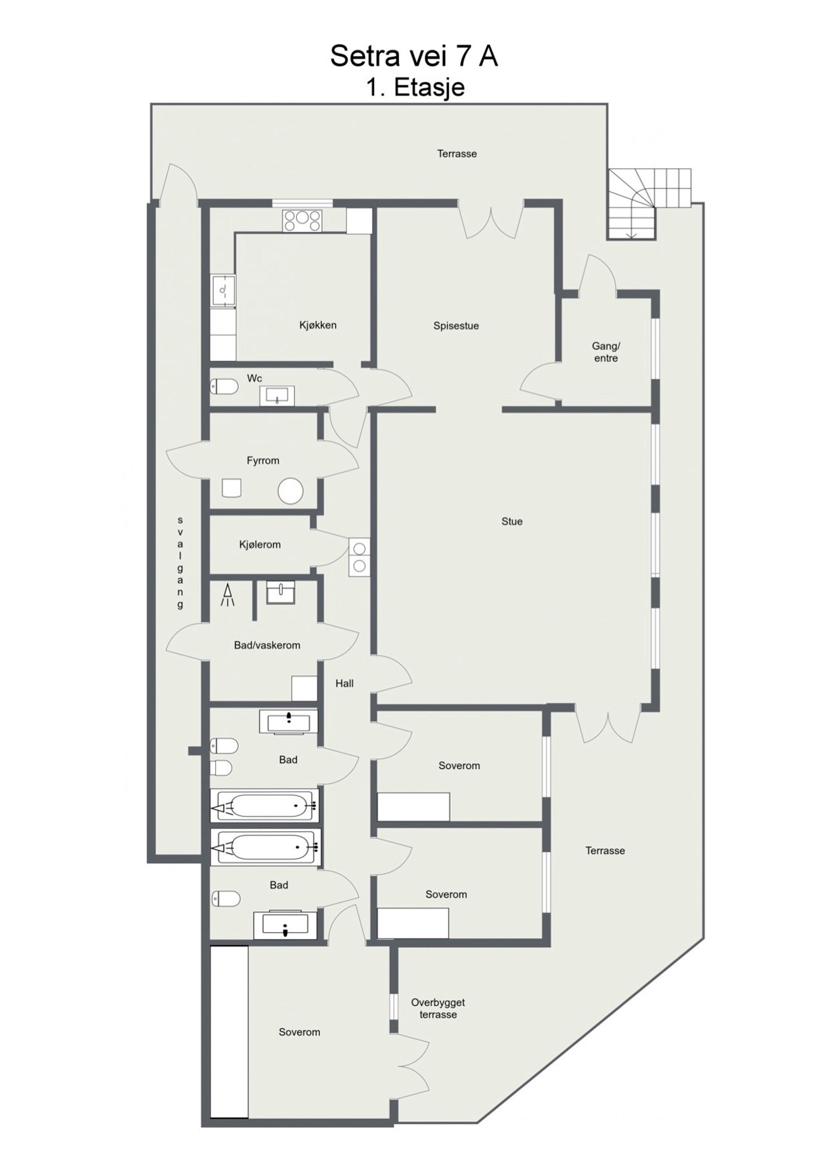 Plantegning Galleribilde