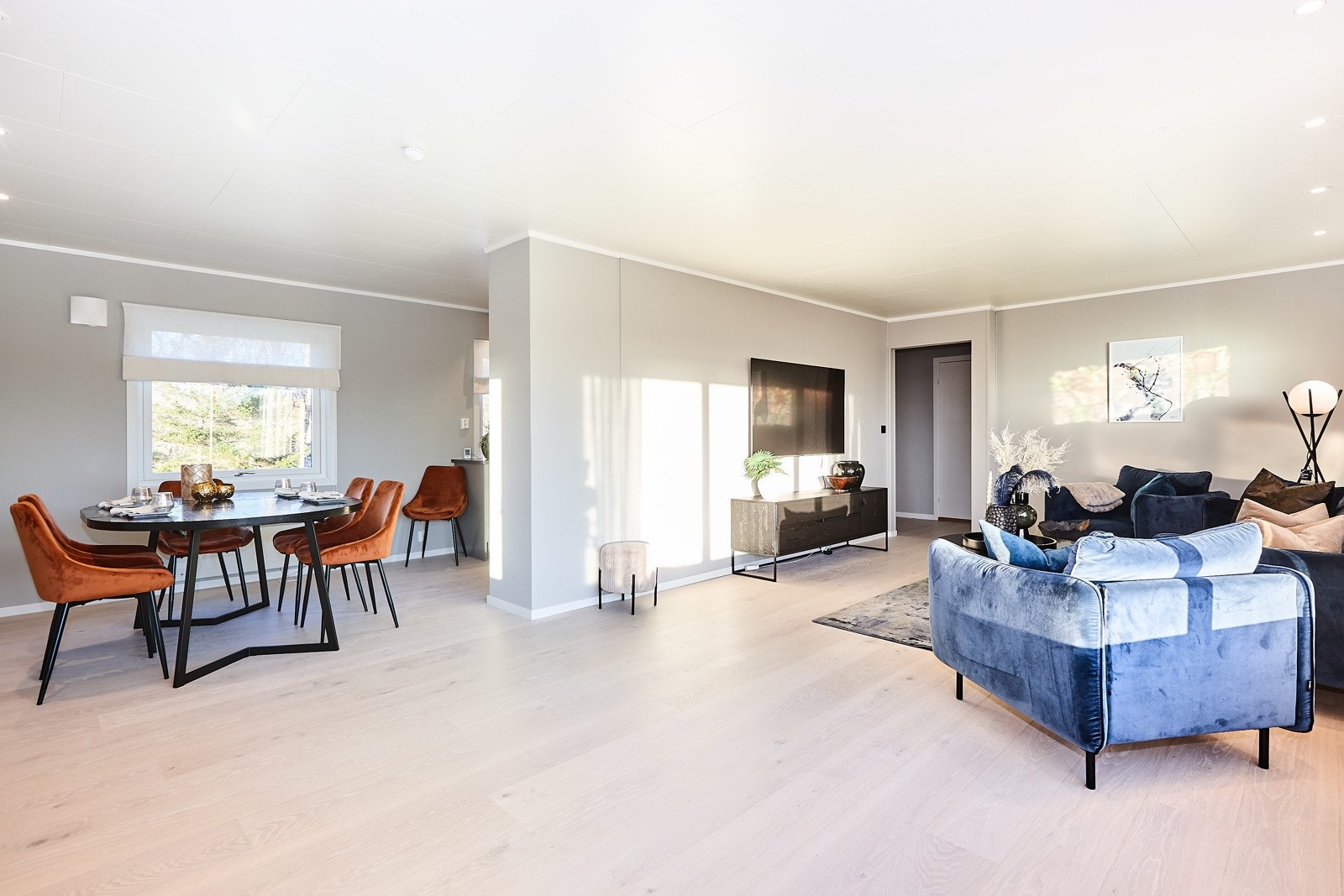 Flere møbleringsmuligheter og skjermet stue og kjøkkenavdeling. Galleribilde