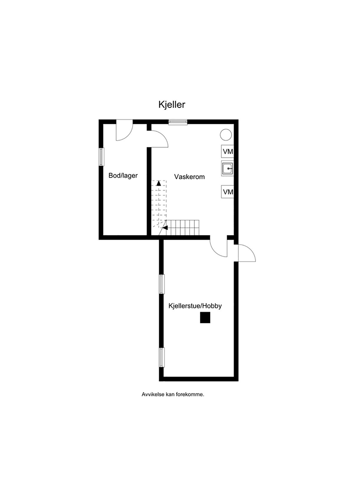 Plantegning kjeller Galleribilde