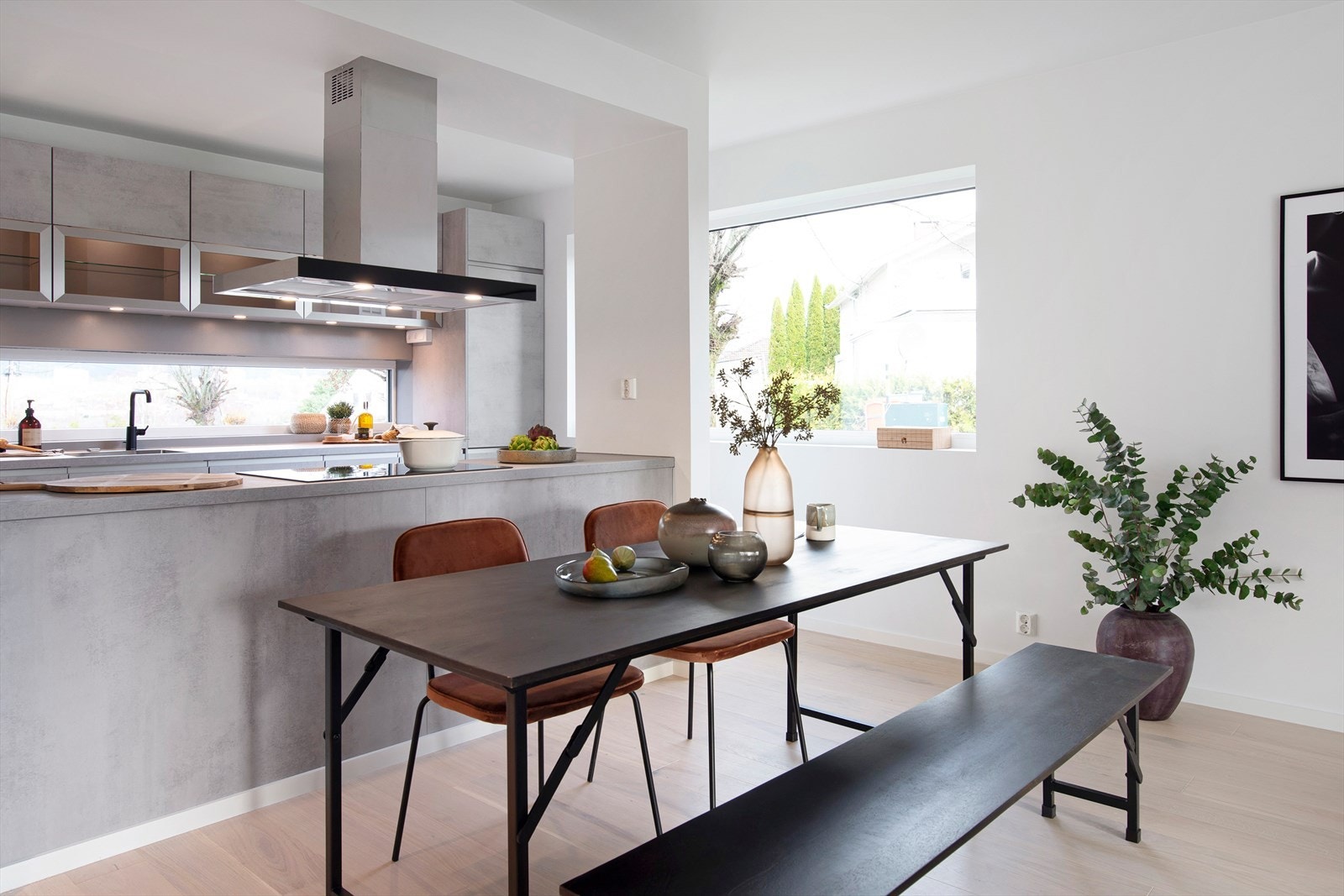 Kjøkken. Bildet er tatt av hus nr. 39 (noe avvik på planløsning kan forekomme). Galleribilde