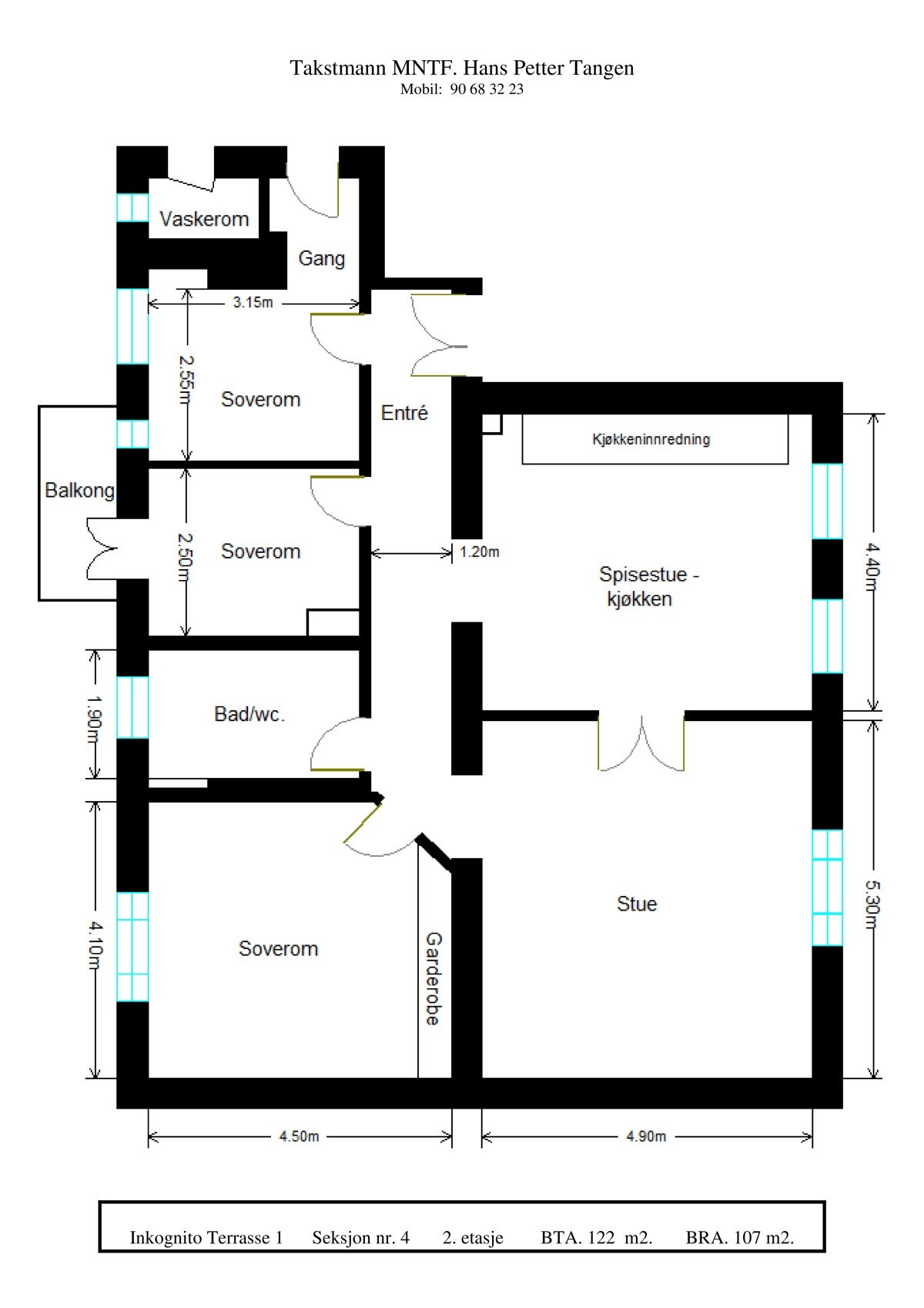 Alternativ planløsning - Inkognito Terrasse 1 Galleribilde