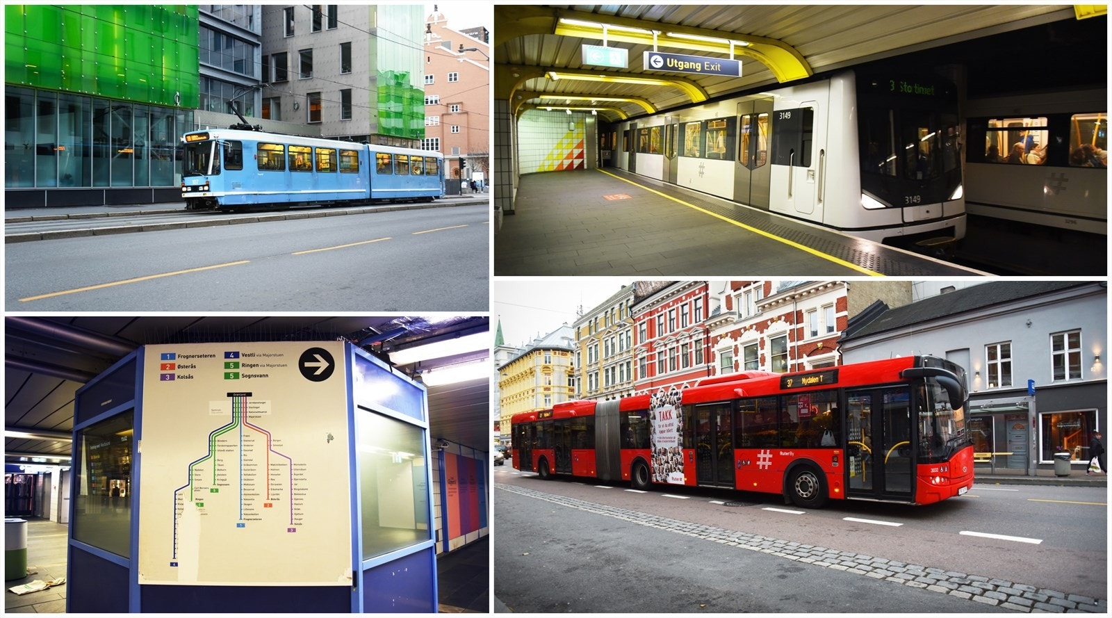 Du kommer deg over store deler av Oslo med kollektivtransport fra Tøyen. Galleribilde