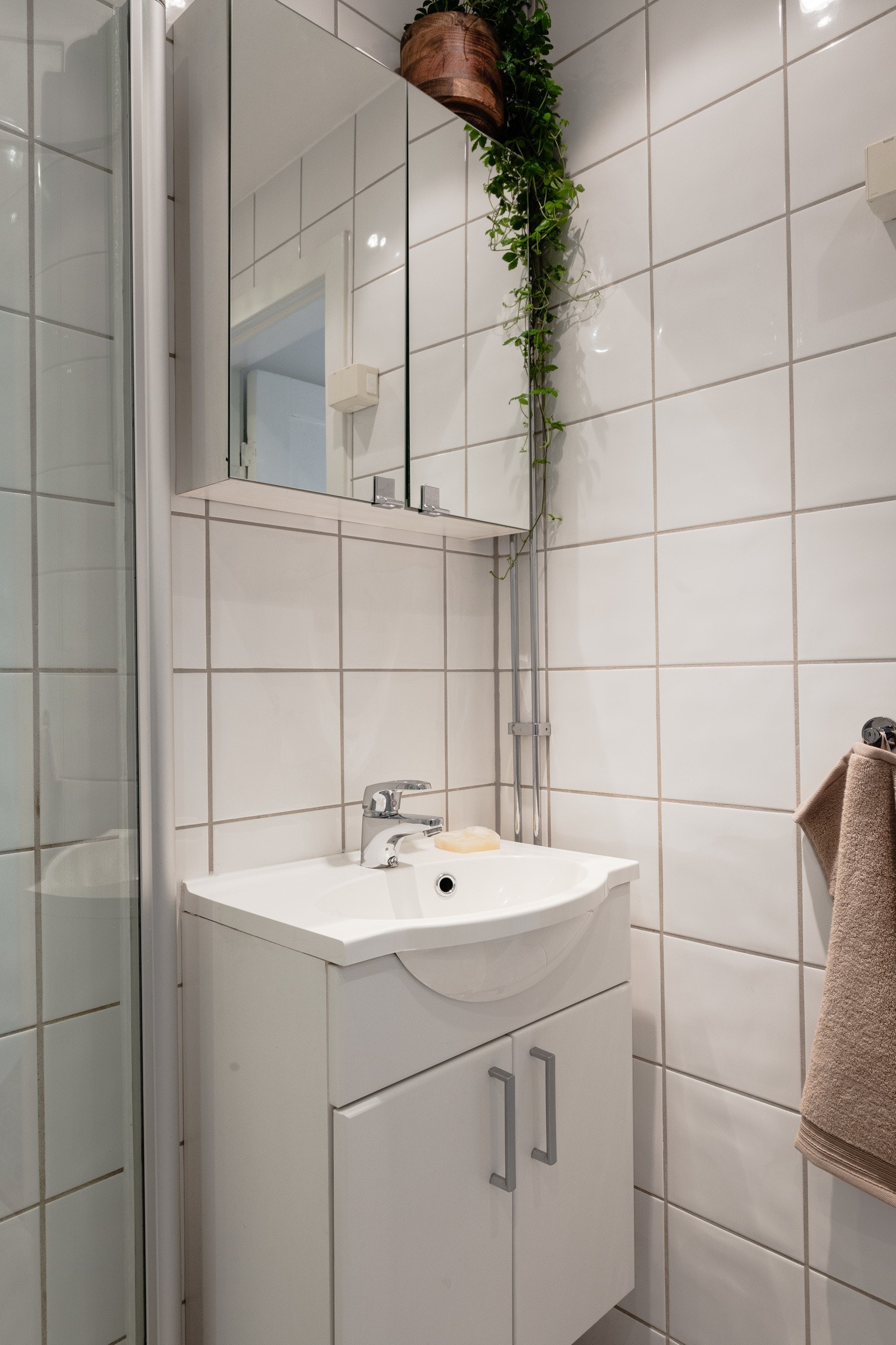 Rom for oppbevaring i servant- og speilskap. Galleribilde
