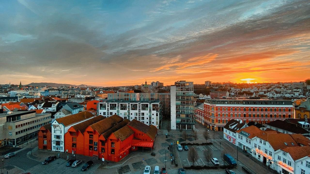 Utsikt mot sentrum Galleribilde