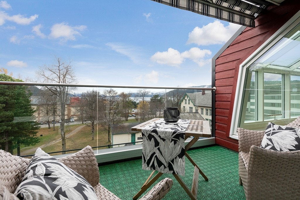 Utsikt fra terrassen Galleribilde