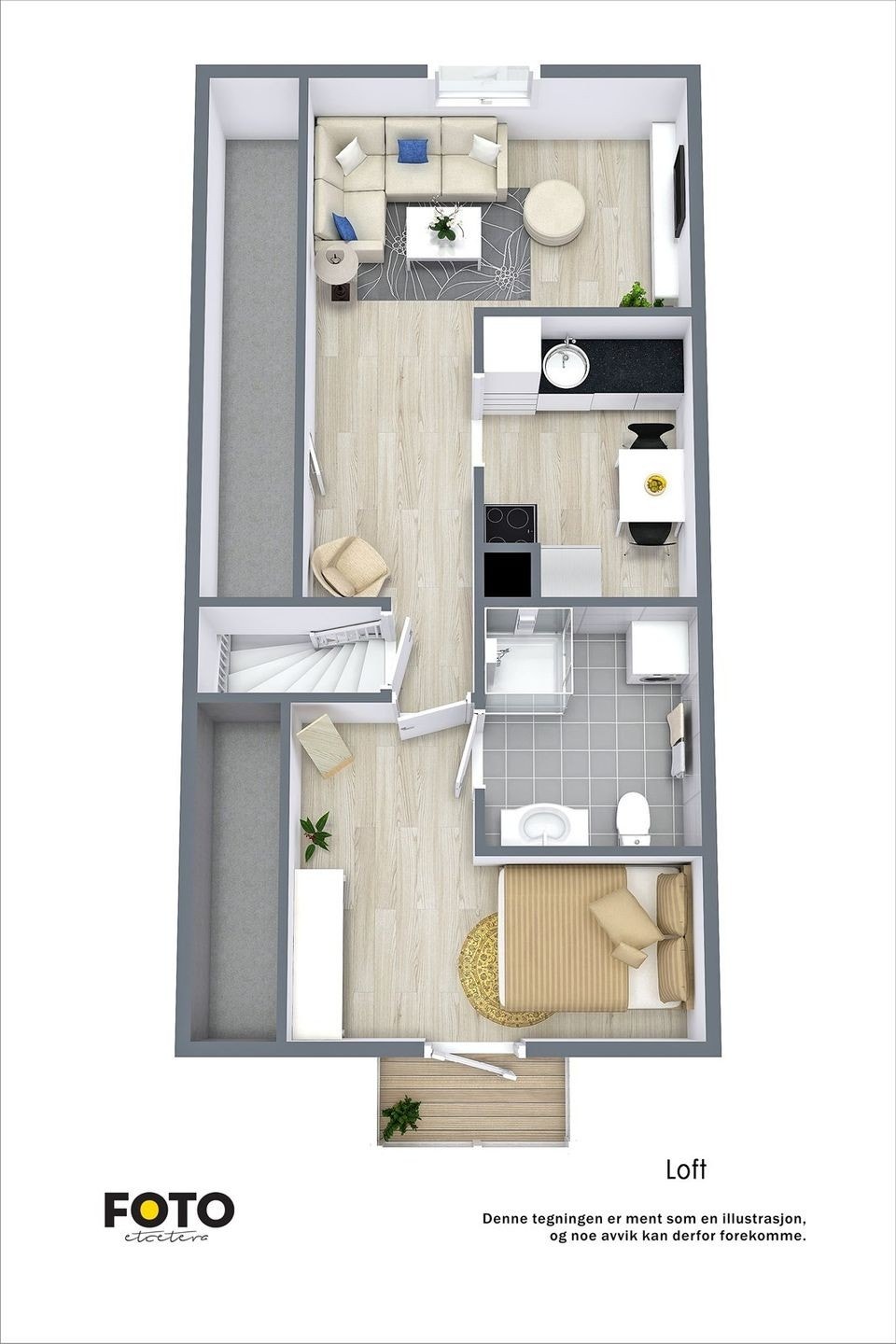 Plantegning av hybelen Galleribilde