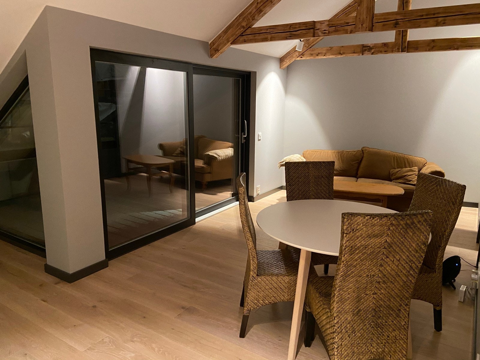 Stue med utgang terrasse Galleribilde