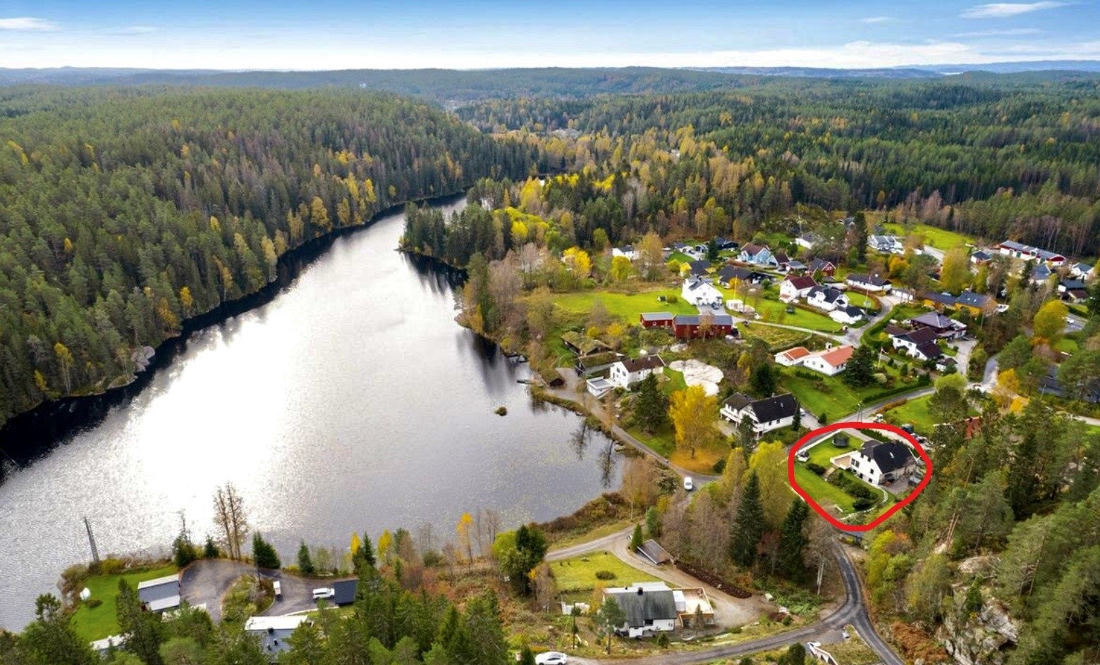 Oversikt med markering av Kristians vei 4 Galleribilde