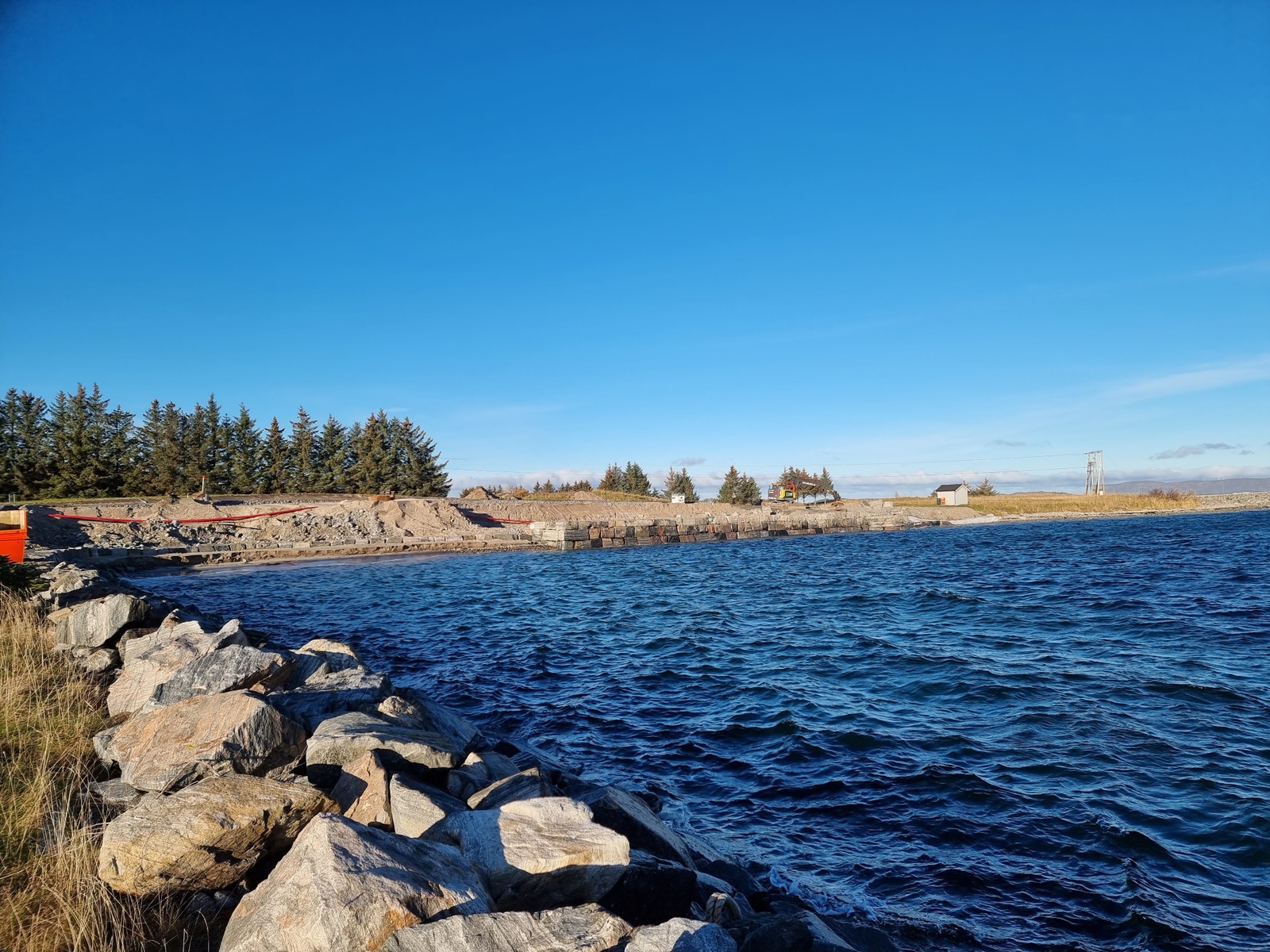 Dette viser området for byggetrinn 2 med rorbuer og naust. Galleribilde