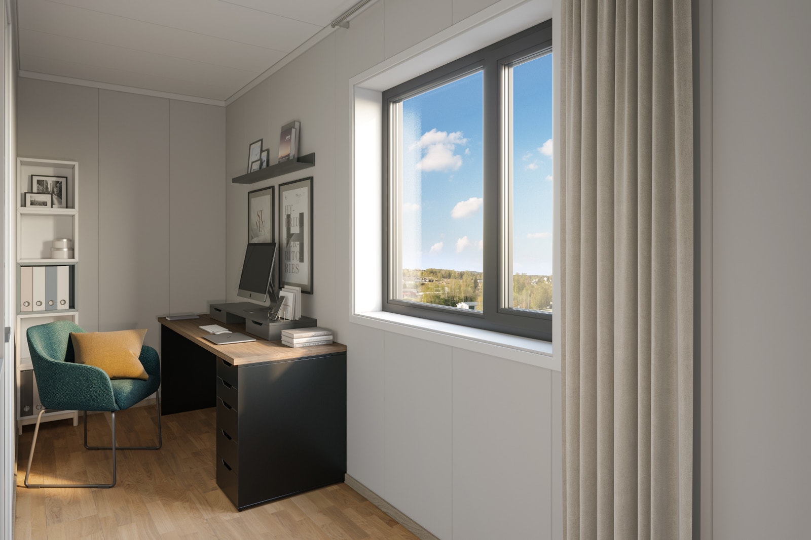 Kanskje vil du benytte et soverom til hjemmekontor? (Illustrasjon) Galleribilde