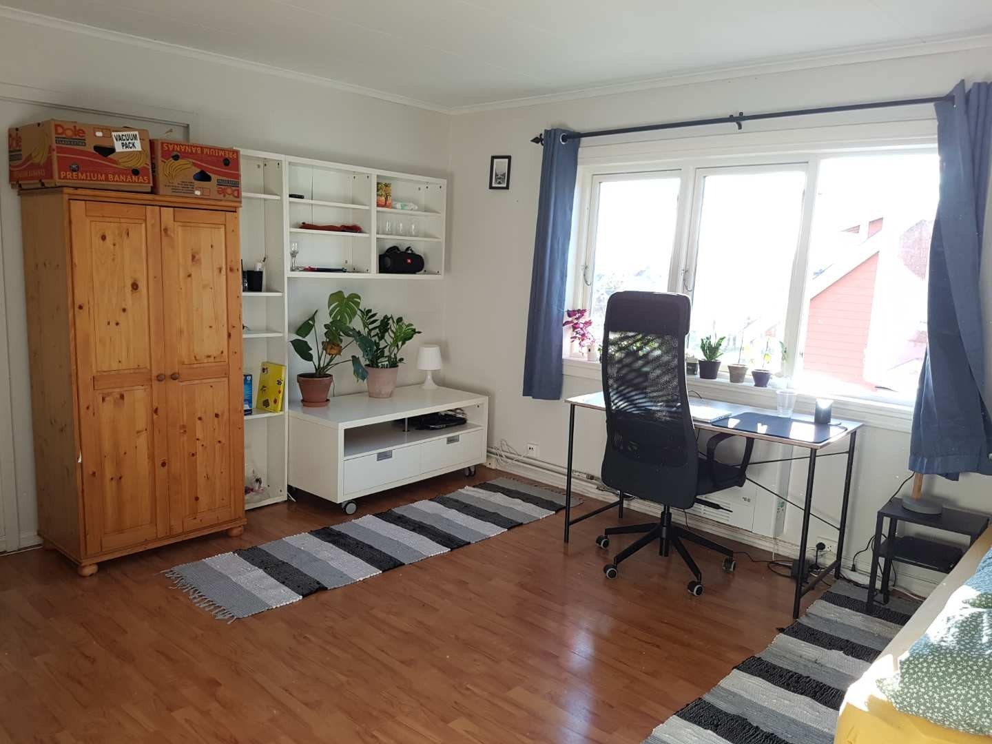 Rom 2, flott utsikt over Oslofjorden fra skrivepulten Galleribilde