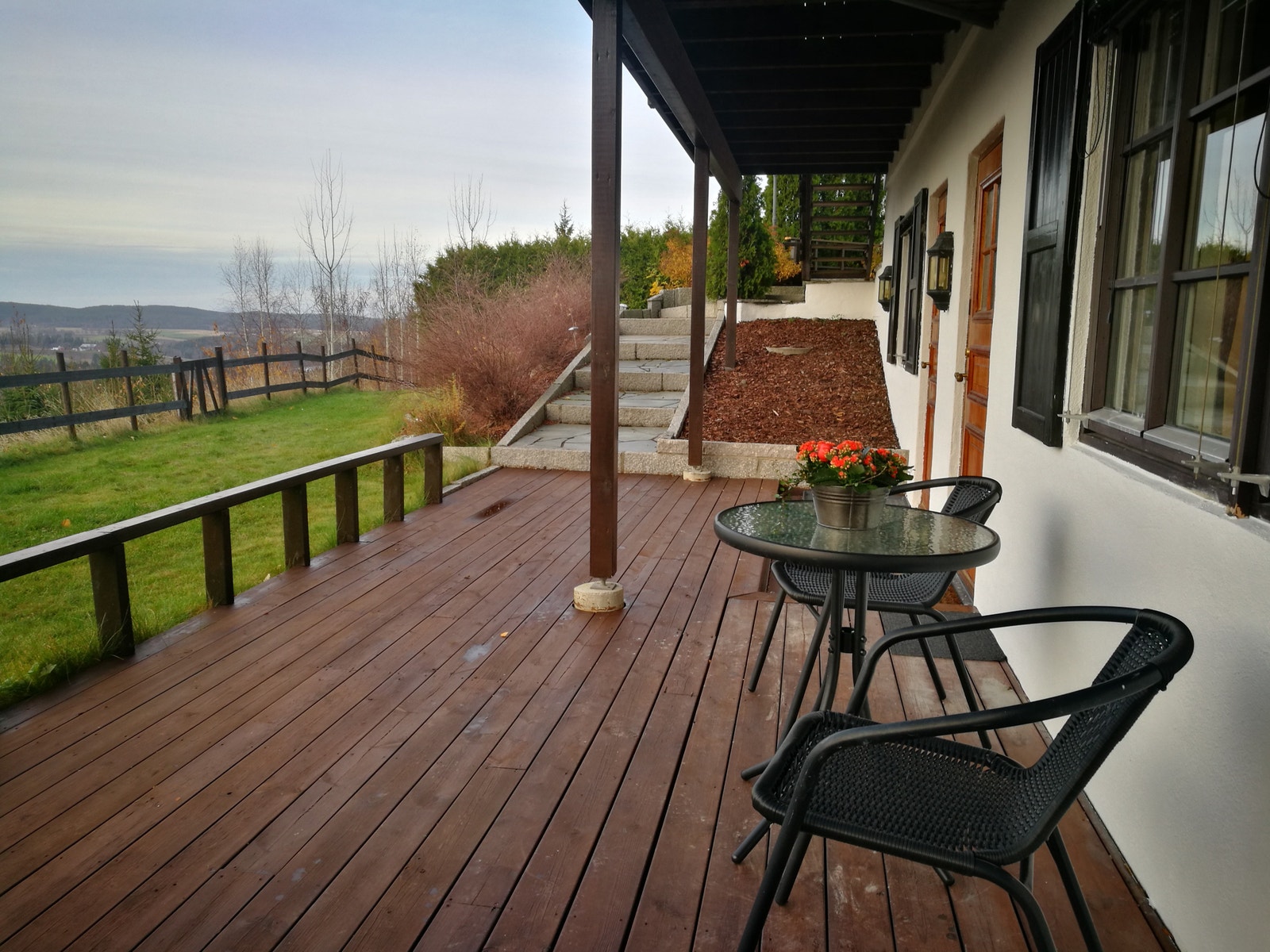 Terrese med flott utsikt Galleribilde