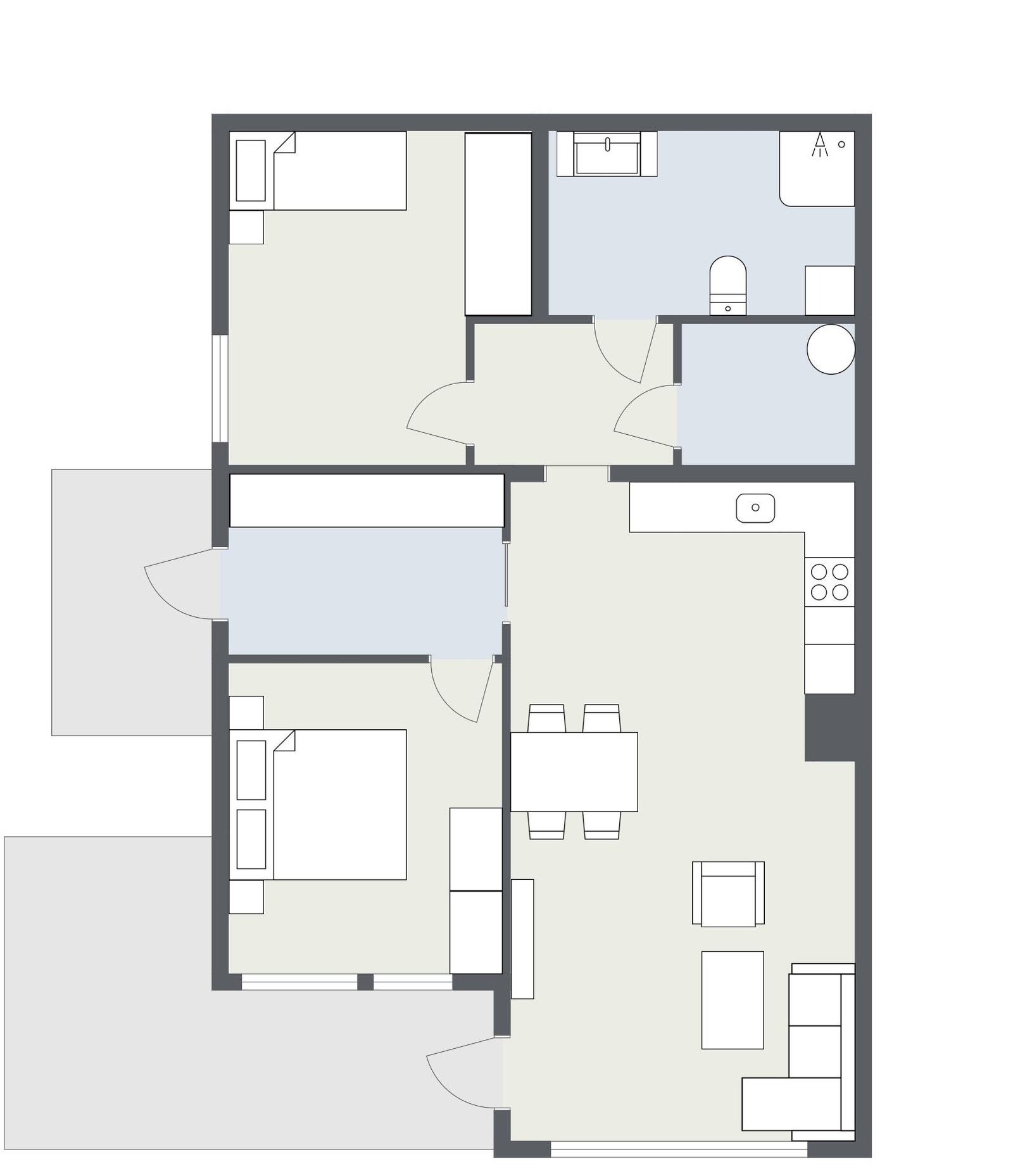 Plantegning leil. 1 Galleribilde