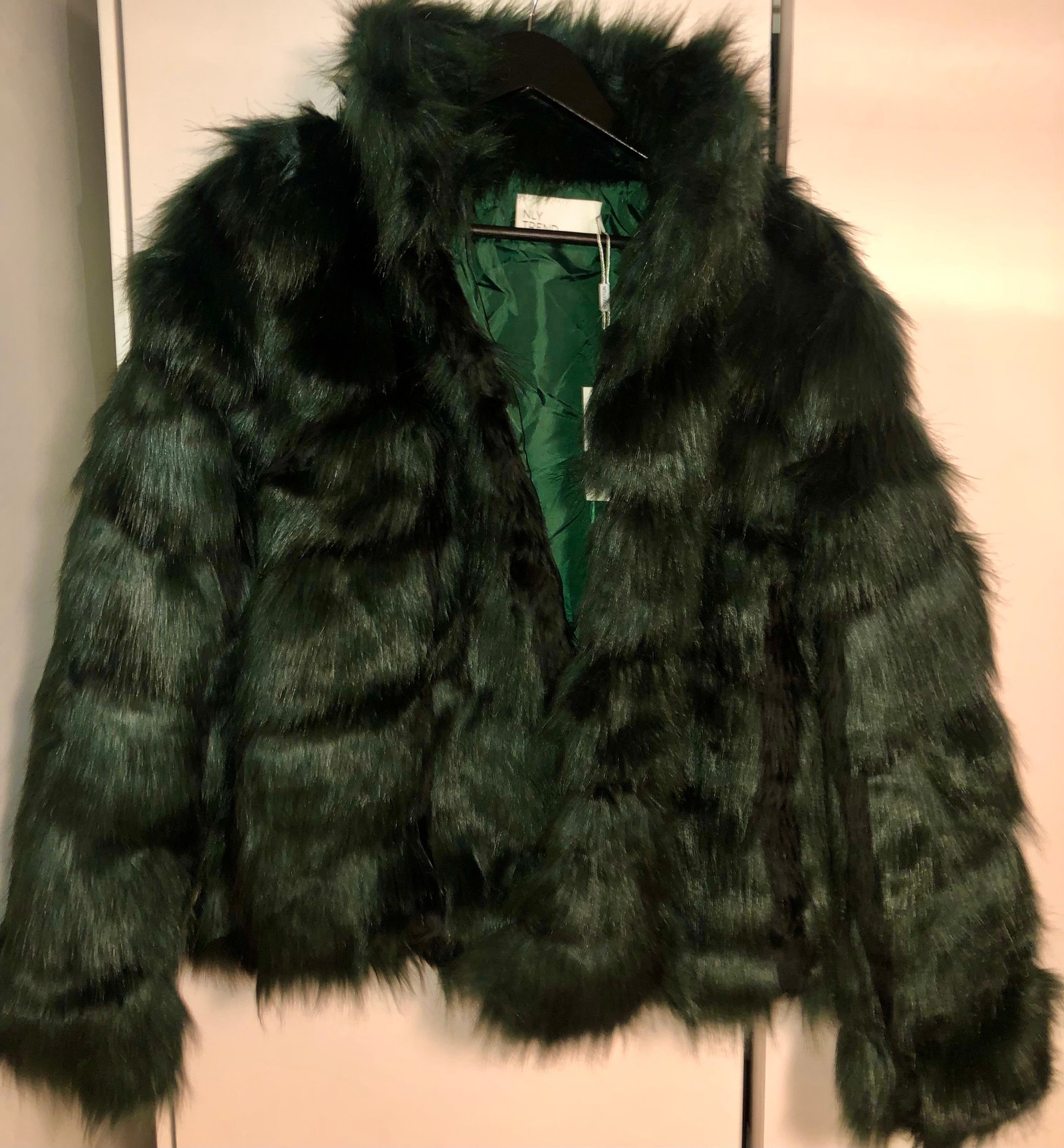 nelly fluffy fur jacket