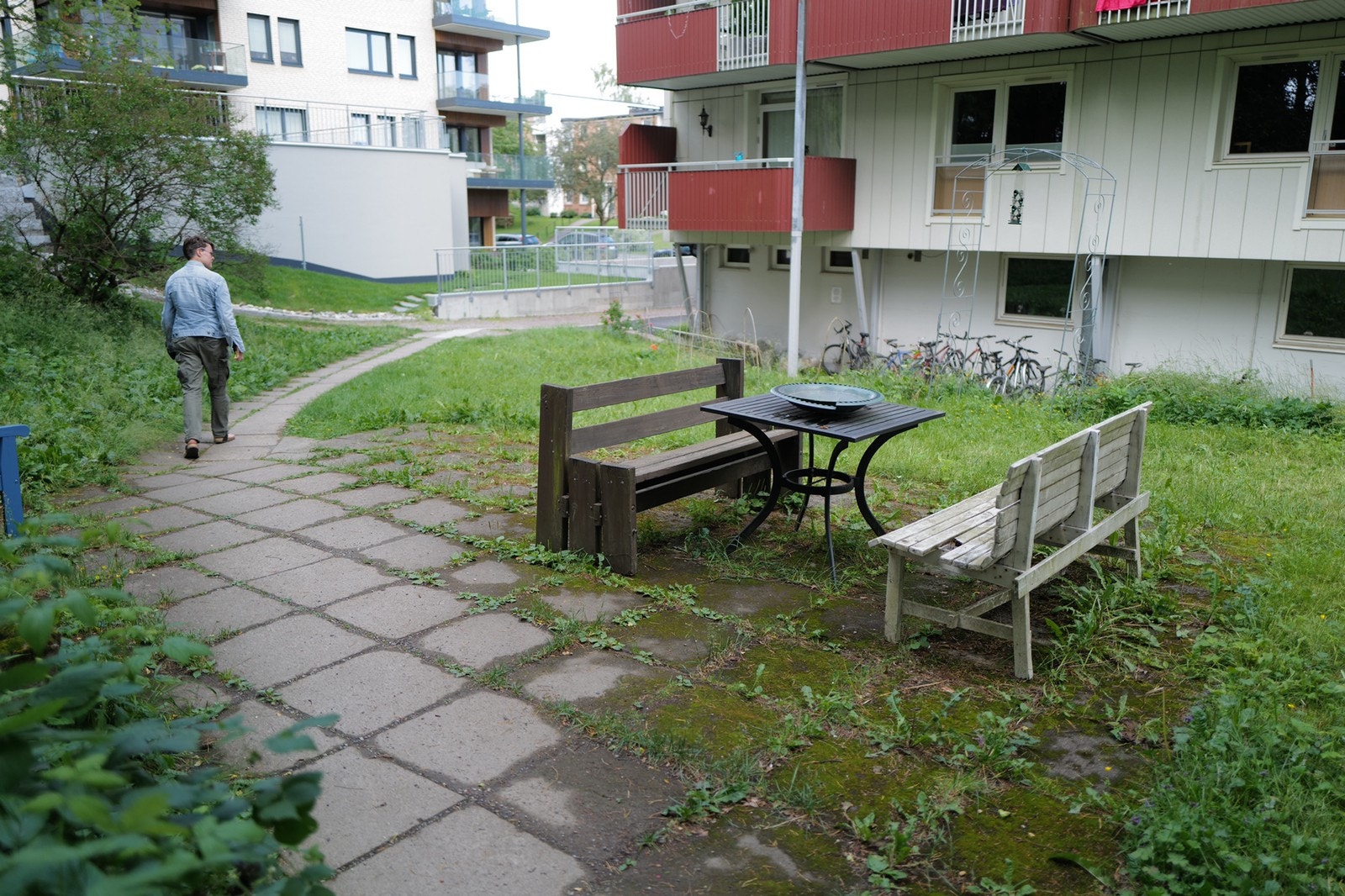 Uteplass. Galleribilde