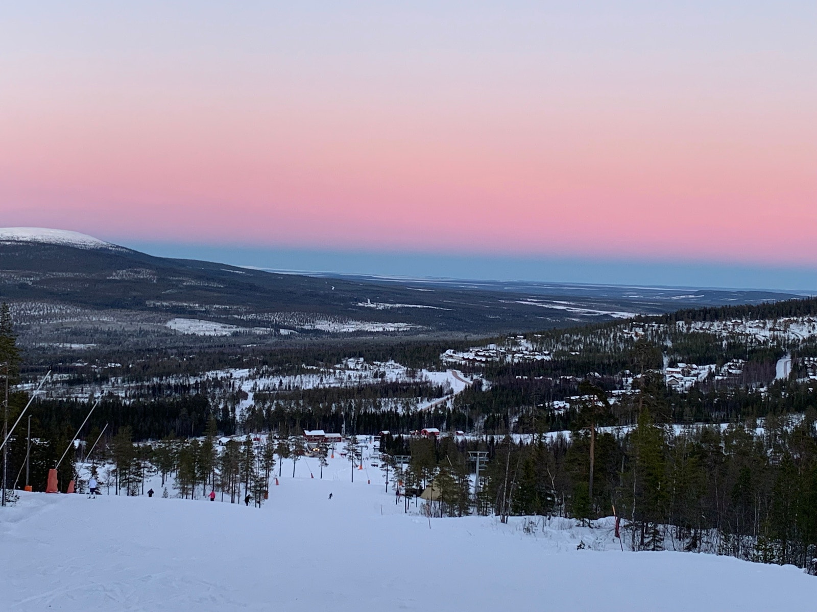 Utsikt over en skibakke Stöten Galleribilde