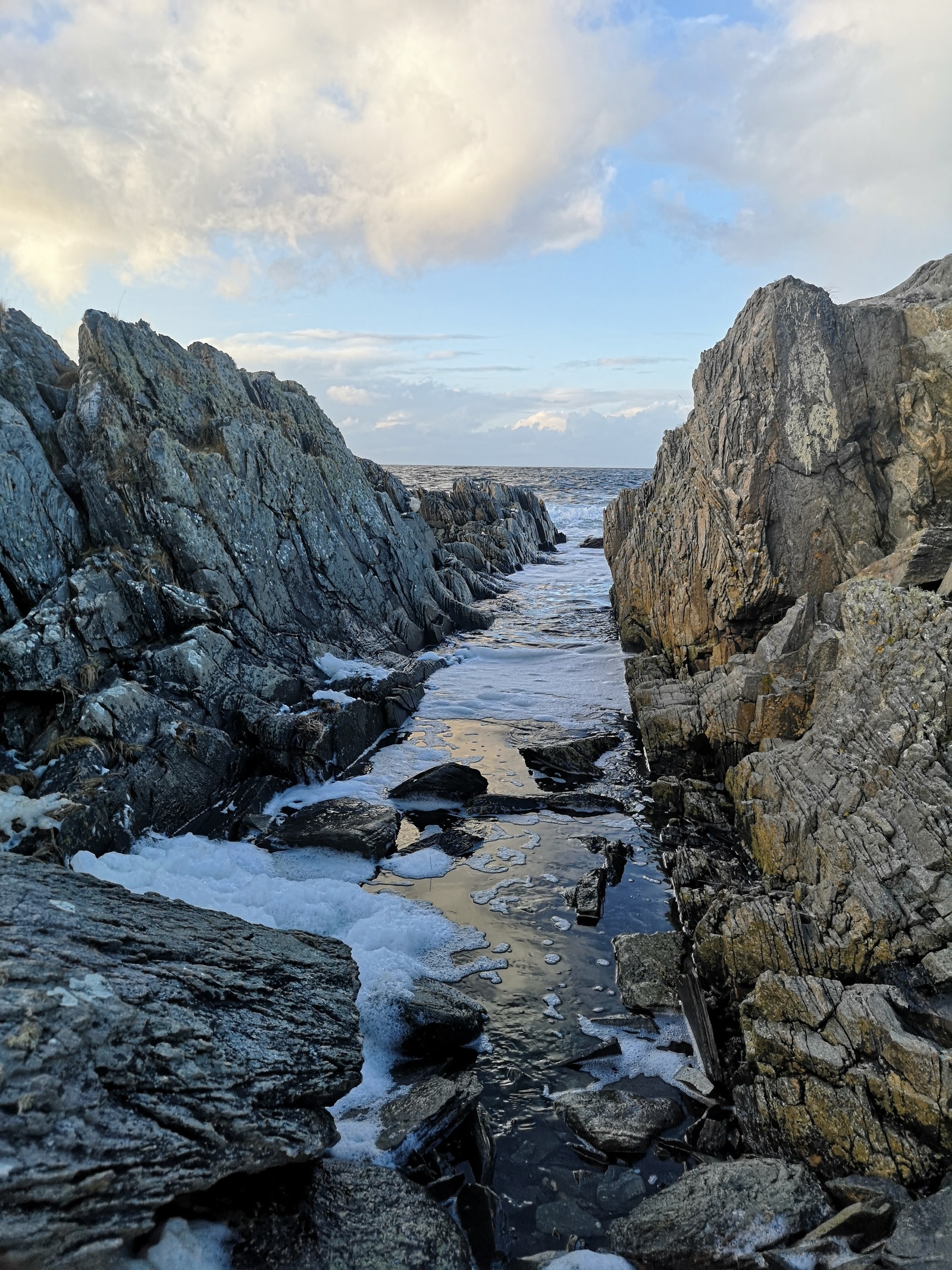 Utskipingsplass for kajakk, som ligg omtrent 50 meter frå tomtene Galleribilde
