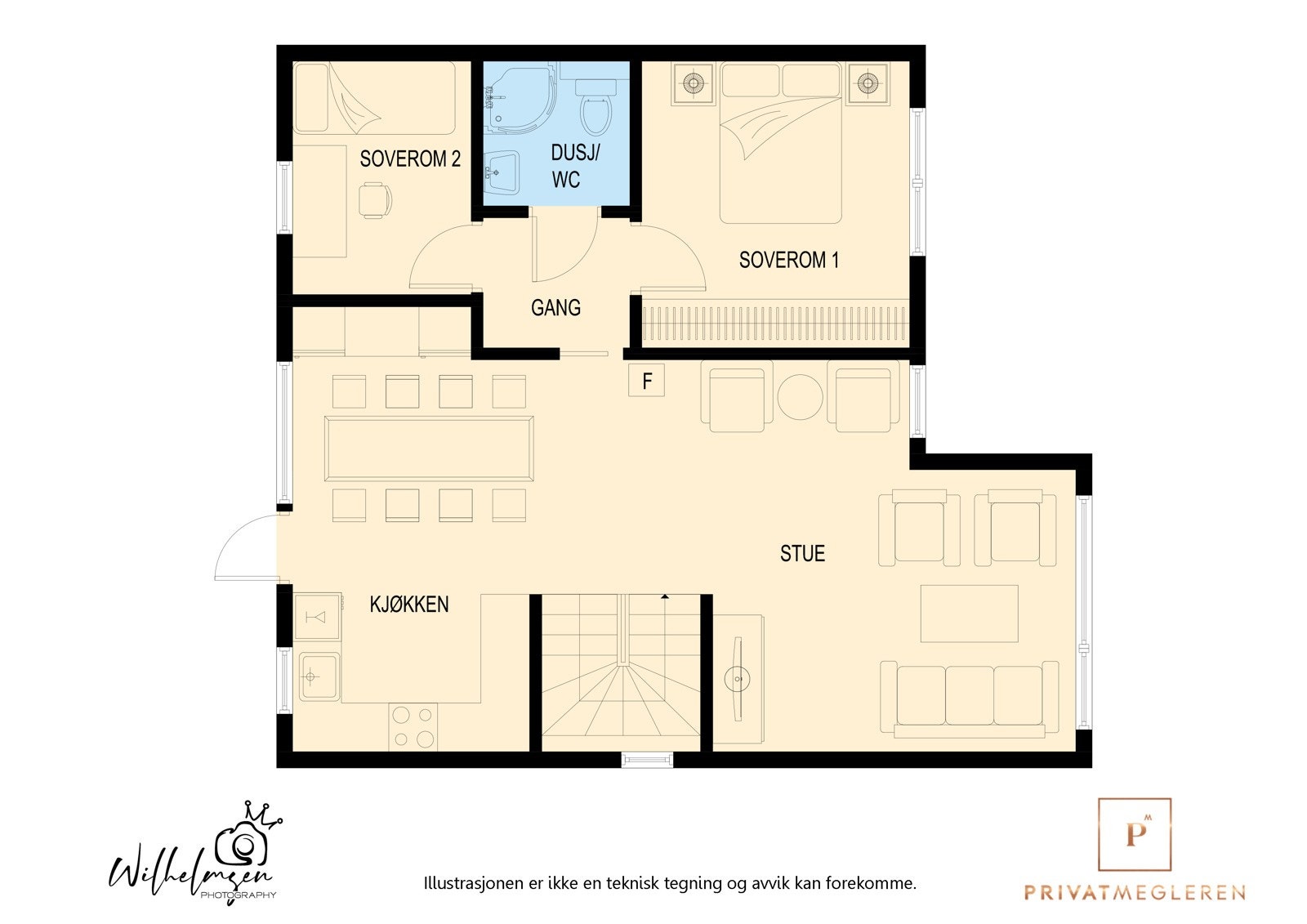 Plantegning 2. etasje Galleribilde