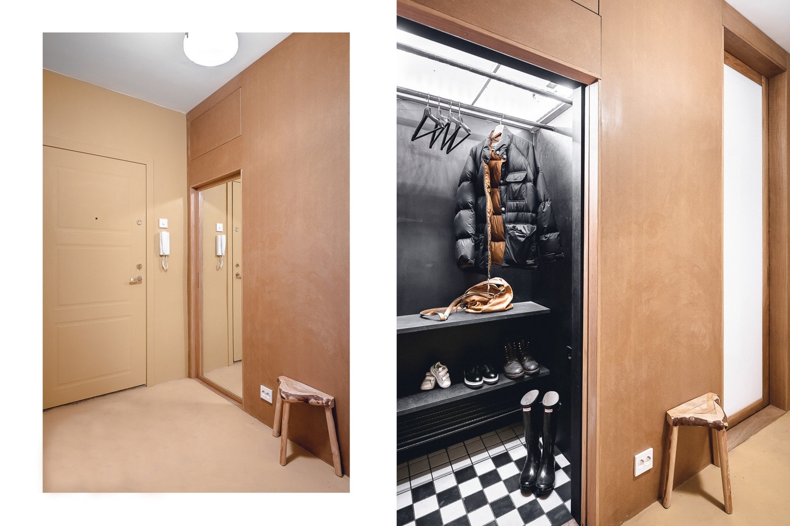 Flott entré med skjult walk-in closet. Galleribilde