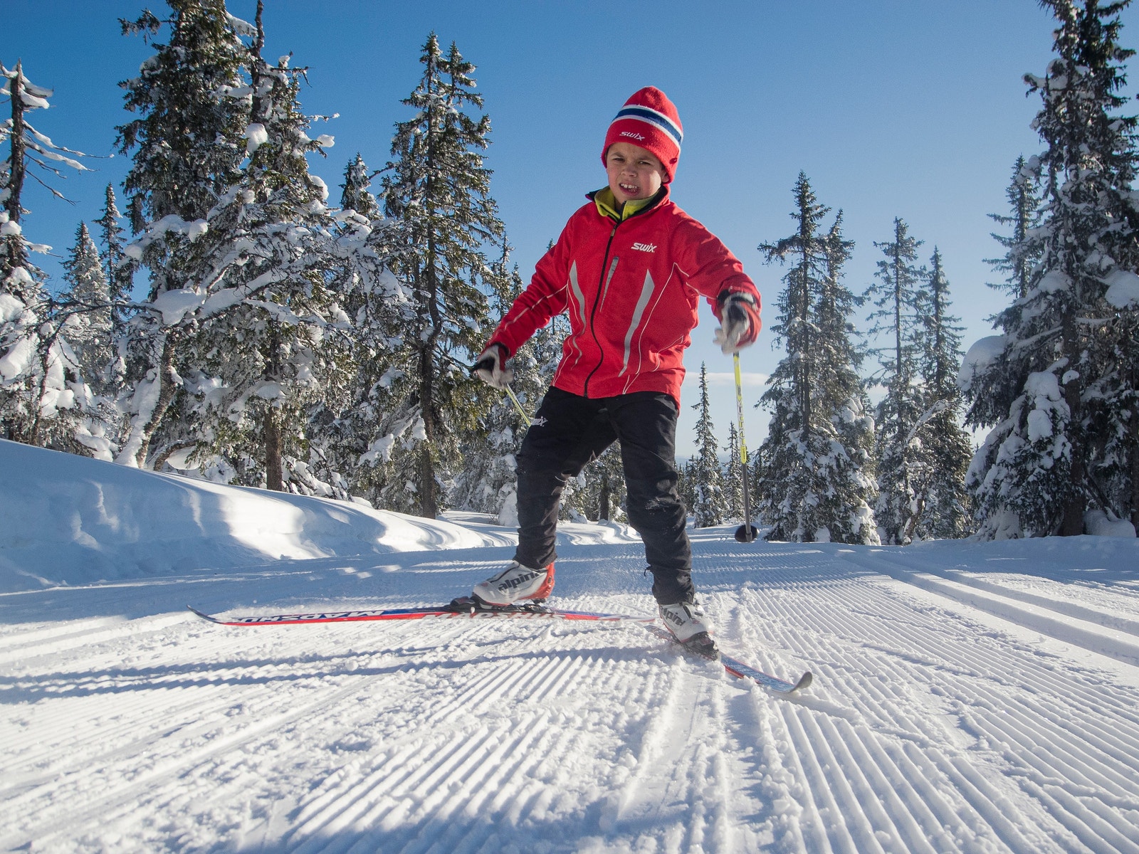 9 mil med topp preparerte skiløyper som passerer ved hyttefeltet Galleribilde