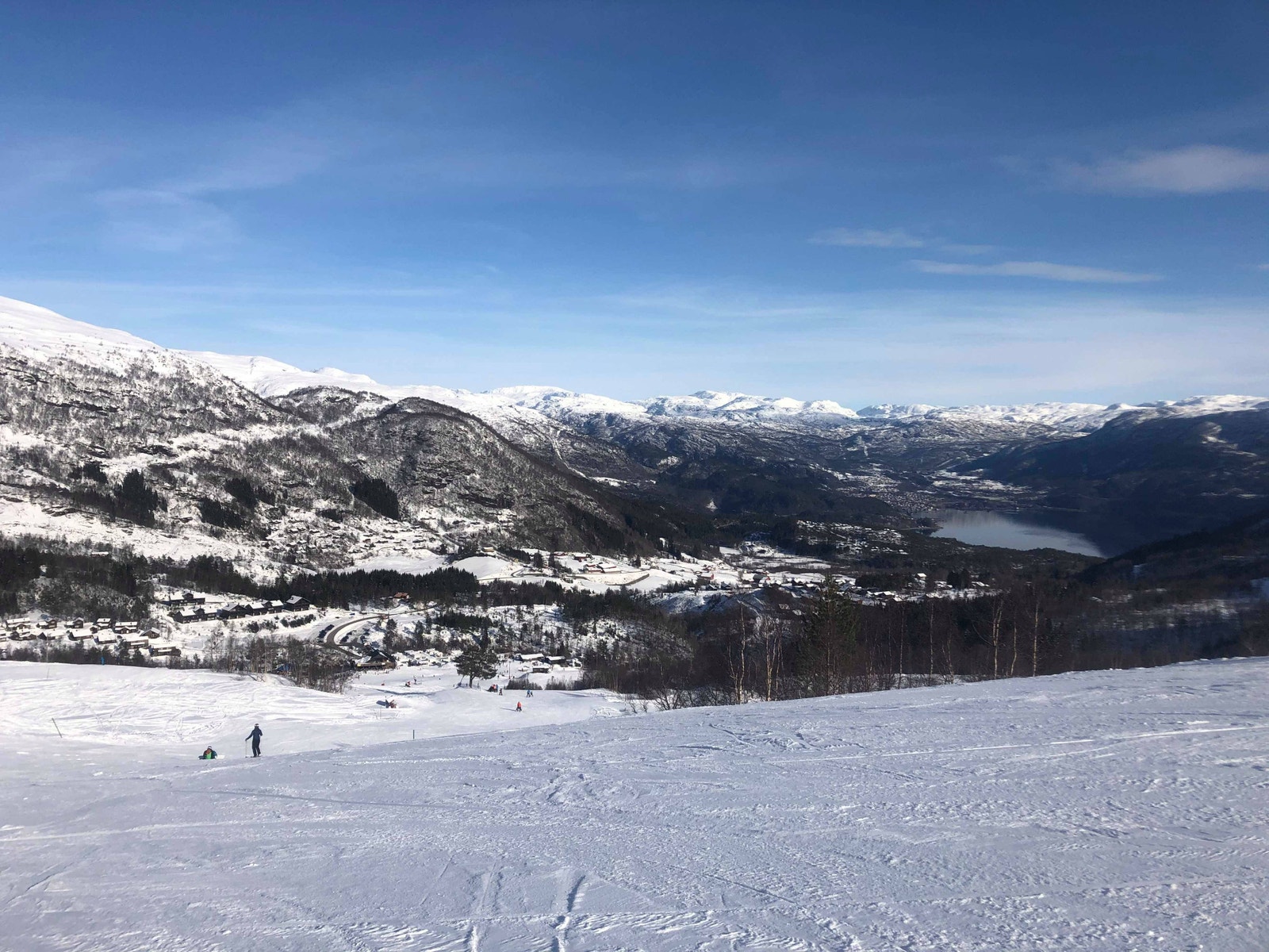 Utsikt bilde tatt i Sauda Skisenter. Galleribilde
