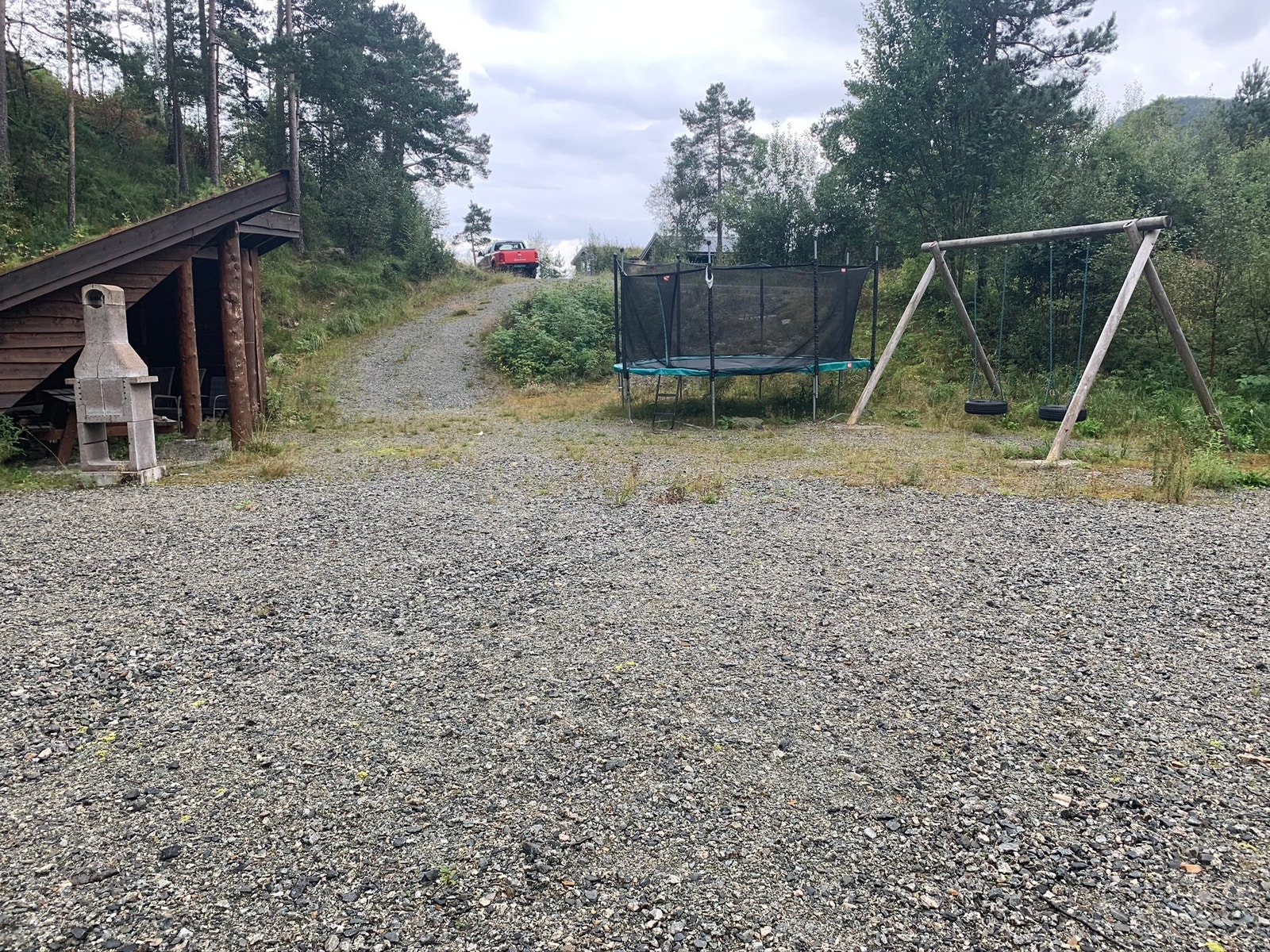 Fellesareal i hyttefeltet. Galleribilde