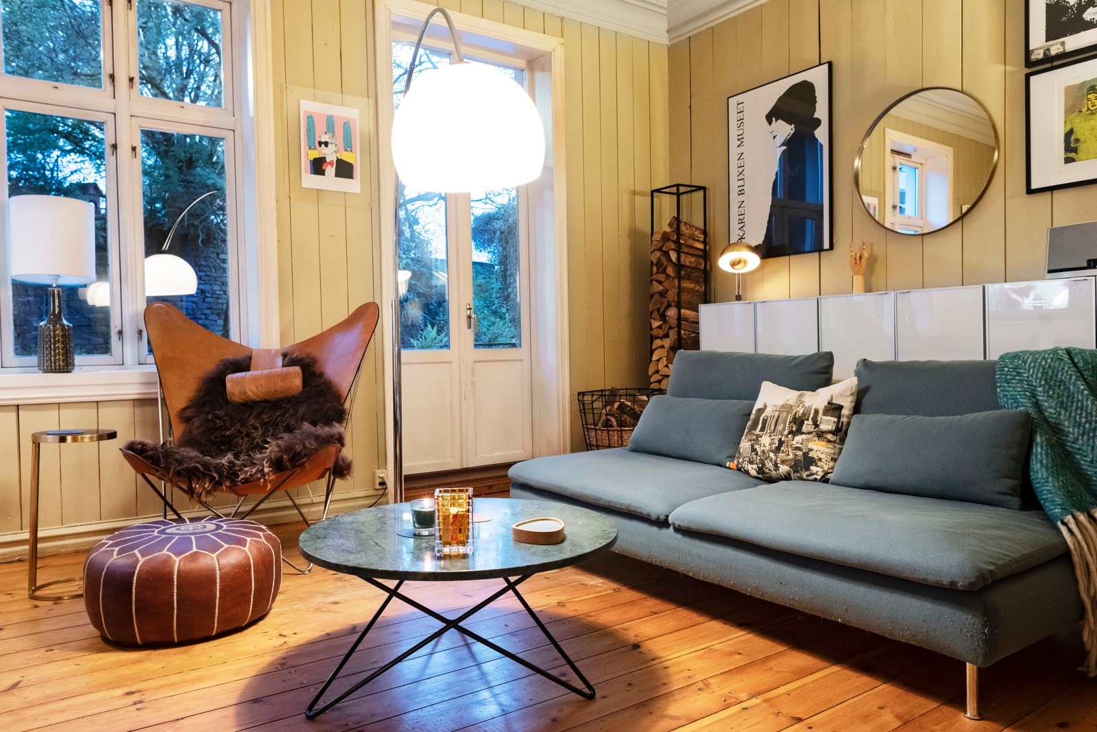 Flere overflater i leiligheten er nylig malt. Litt knirk og skjevheter i gulvet må man regne med i gamle leiligheter. Galleribilde