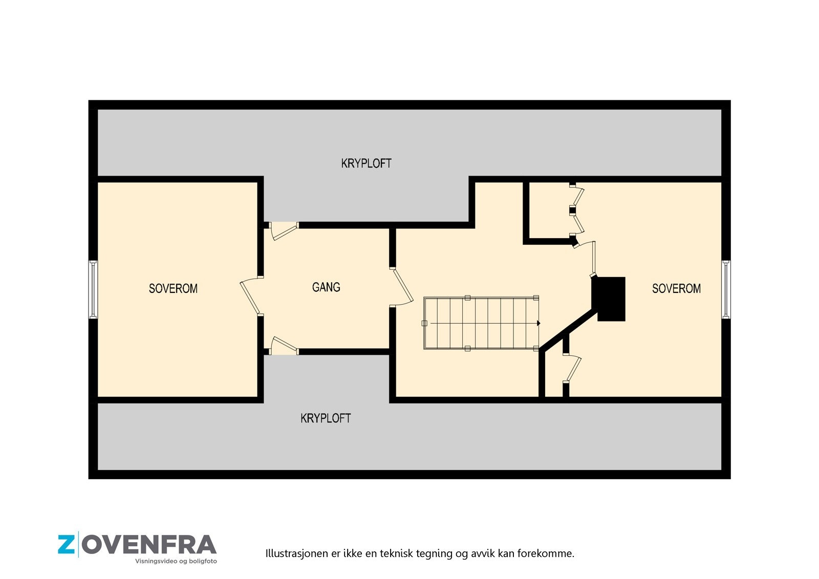 Plantegning loft. Galleribilde
