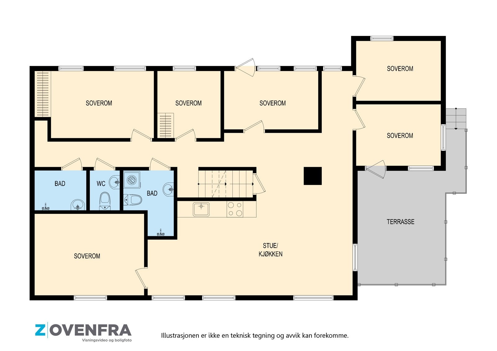 Plantegning 1. etasje. Galleribilde