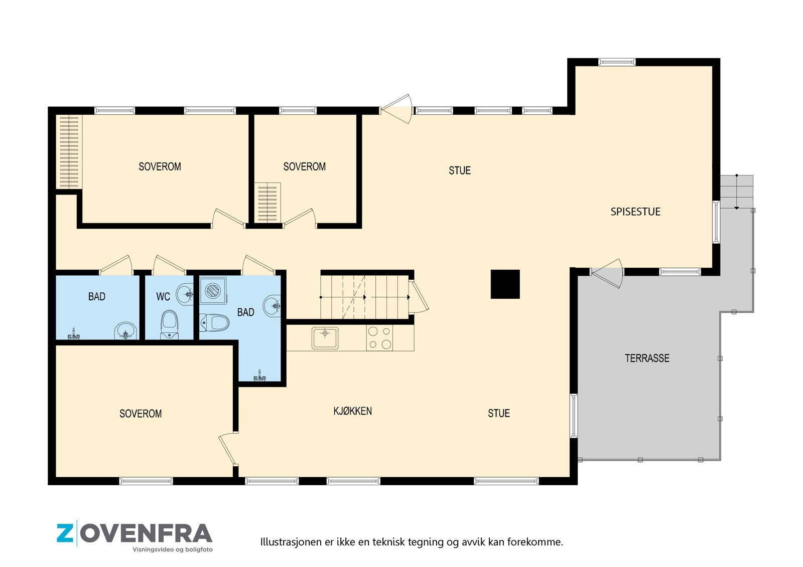 Alternativ plantegning 1. etasje. Galleribilde