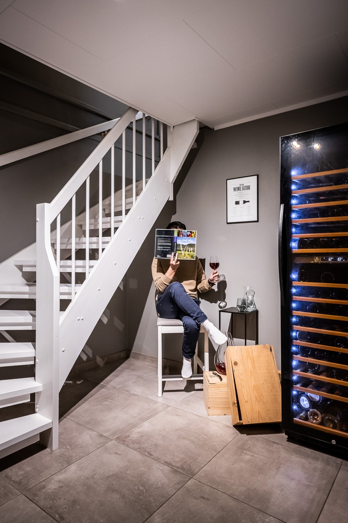 "Vin-kjeller" med god plass til vinskap. Galleribilde
