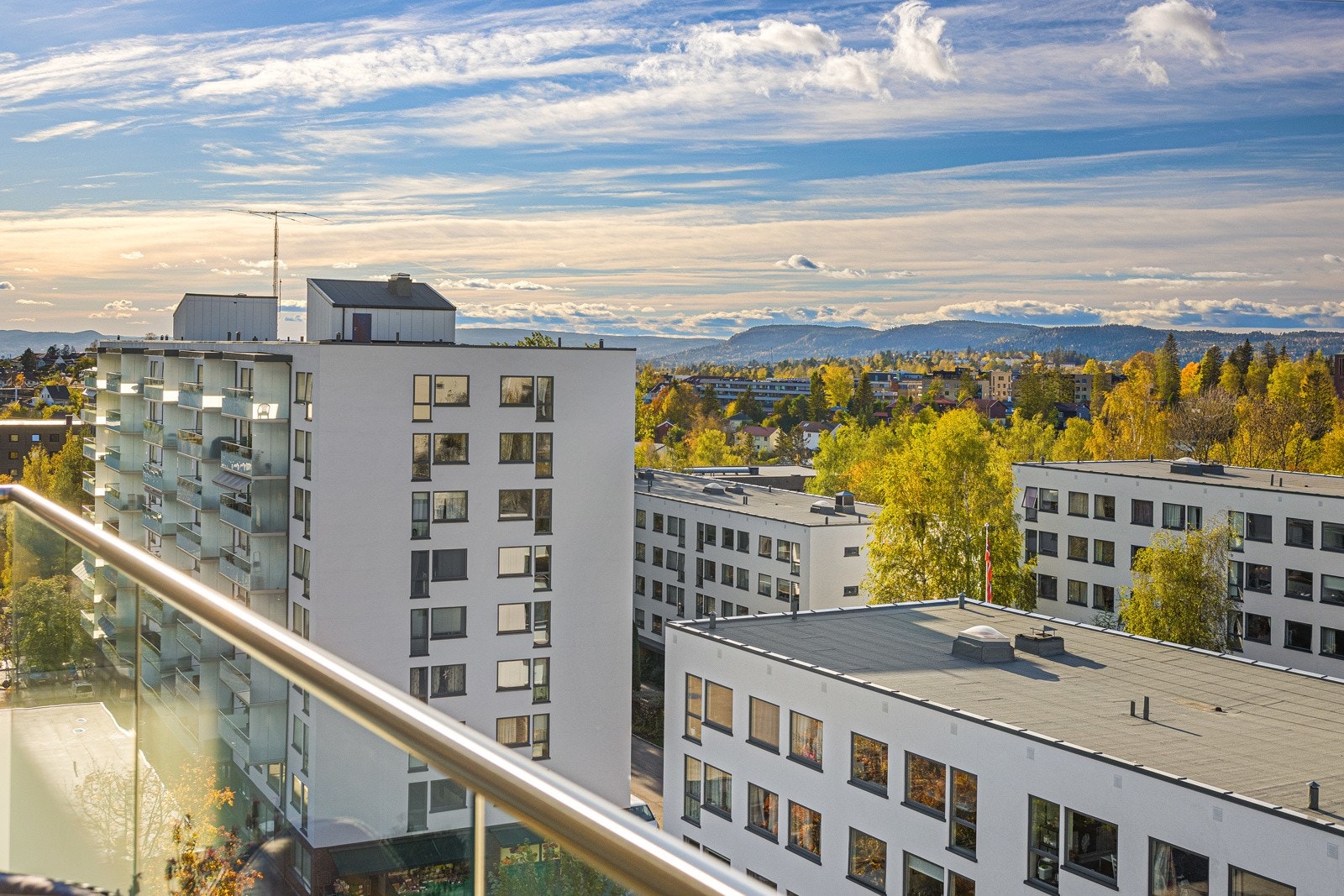 Utsikt fra den herlige balkongen. Galleribilde