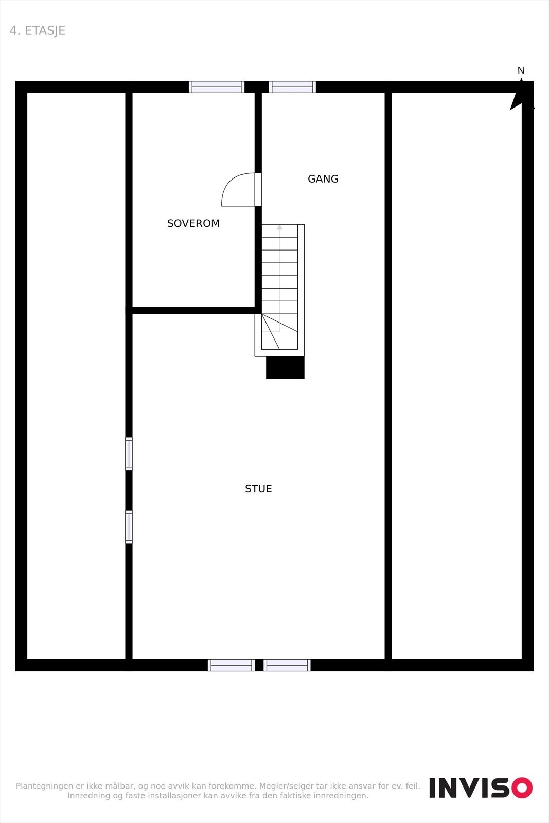 Plantegning 3. etasje Galleribilde