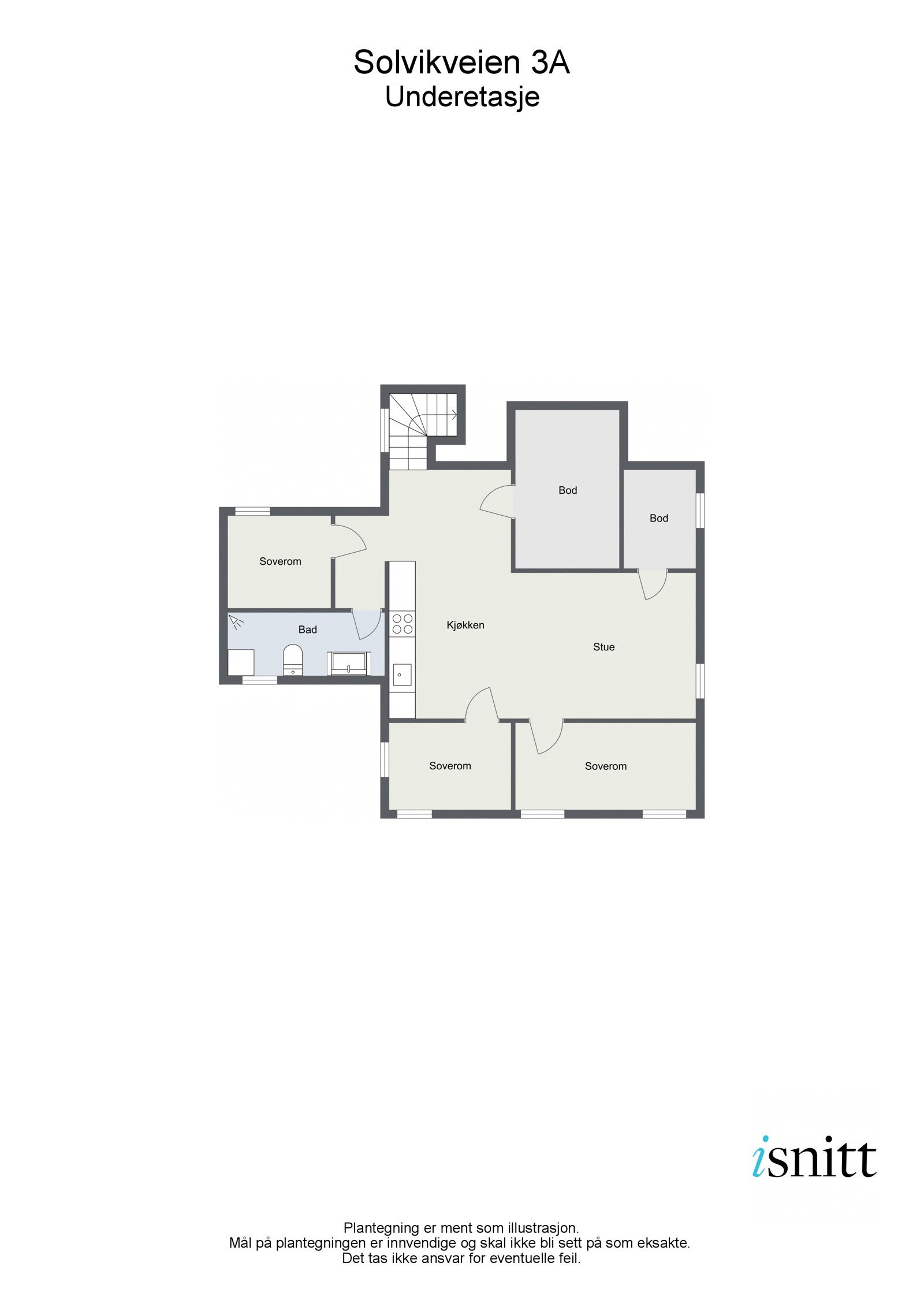 Plantegning U.etg. Galleribilde