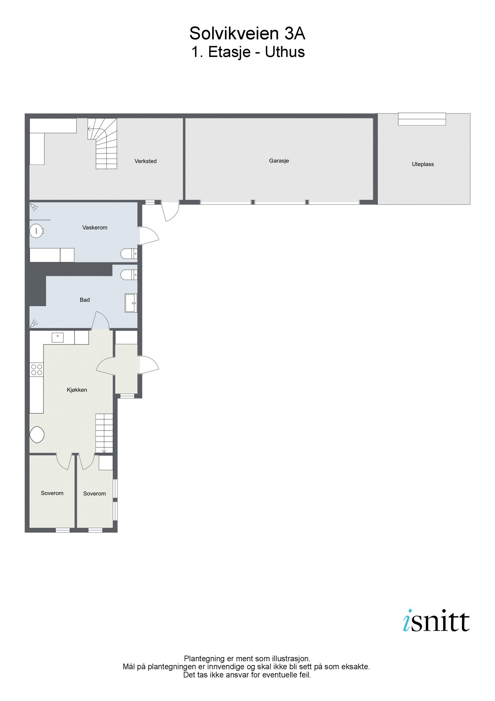 Plantegning garasje/anneks 1. etg. Galleribilde