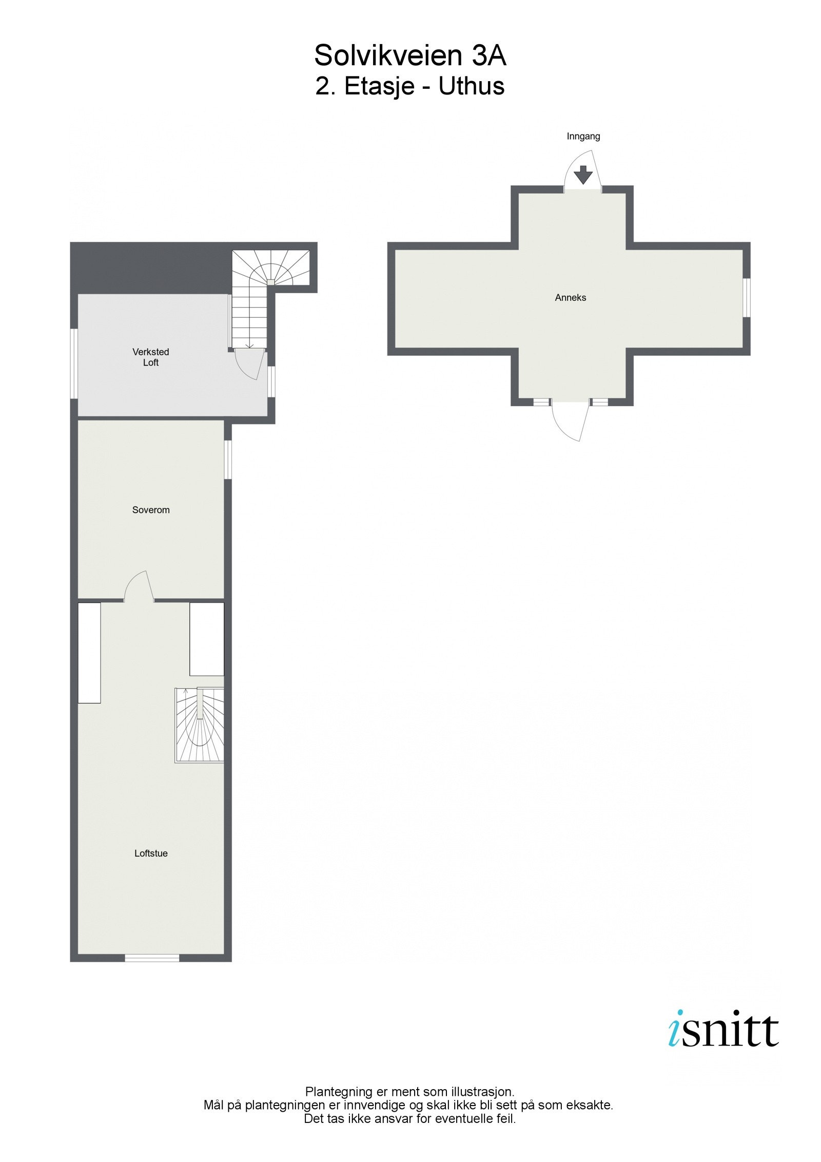 Plantegning garasje/anneks 2. etg. Galleribilde