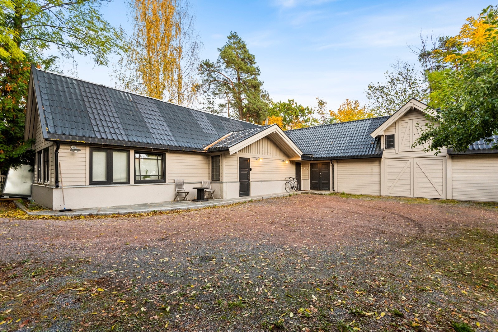 Tilknyttet eiendommen har du stor trippelgarasje og anneks Galleribilde
