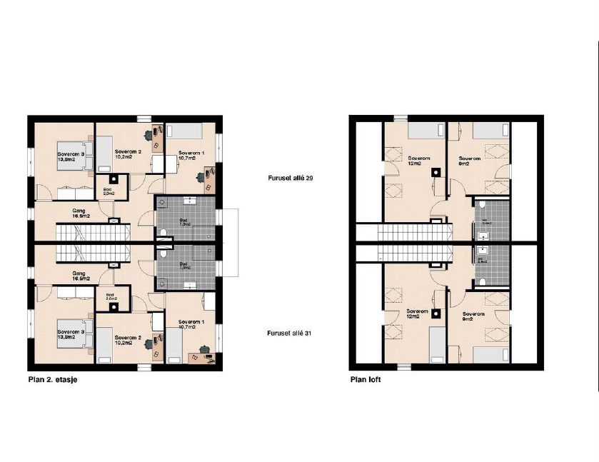 Plantegning Furuset Allé 29. Galleribilde