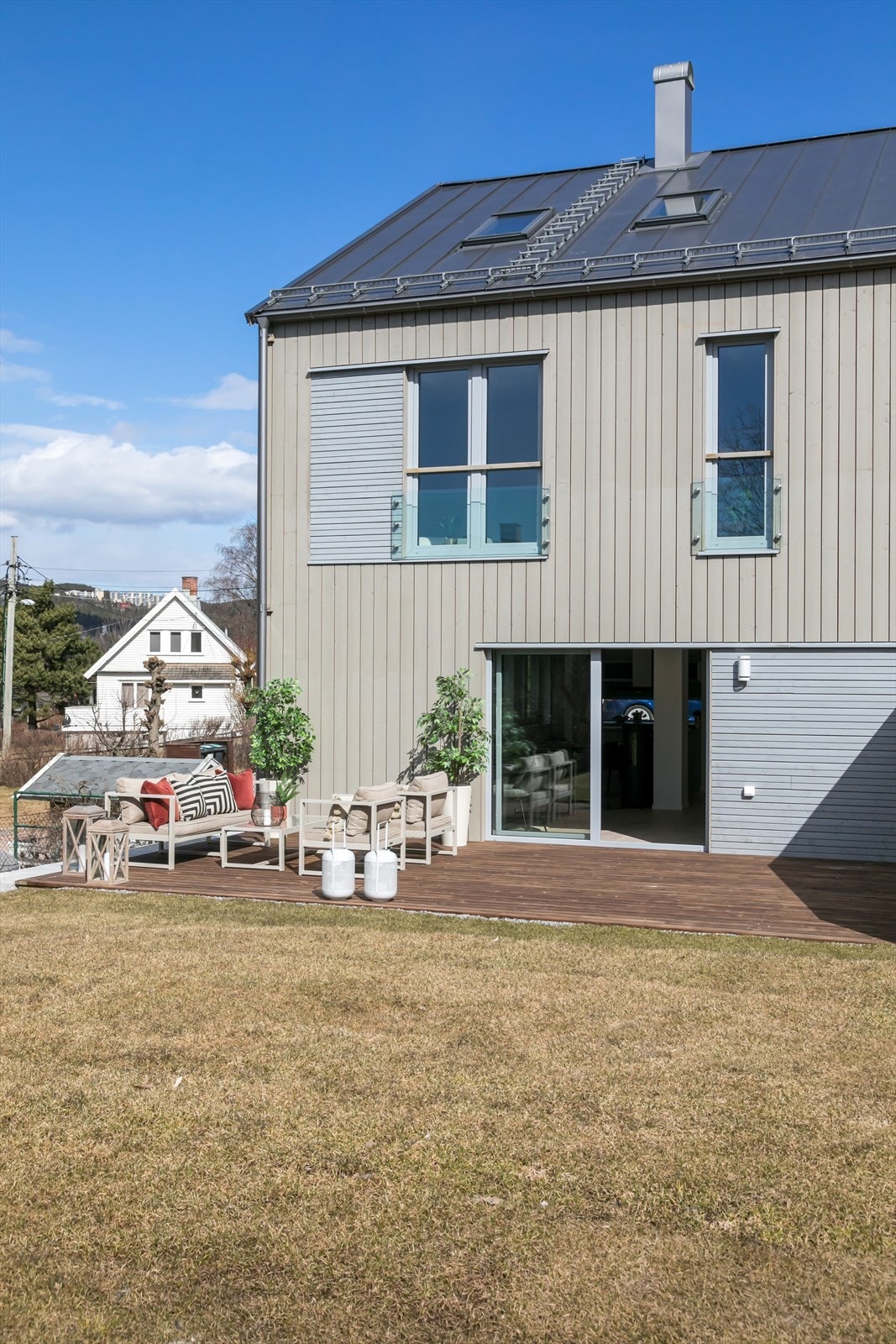 Boligen har en fantastisk uteplass. Galleribilde