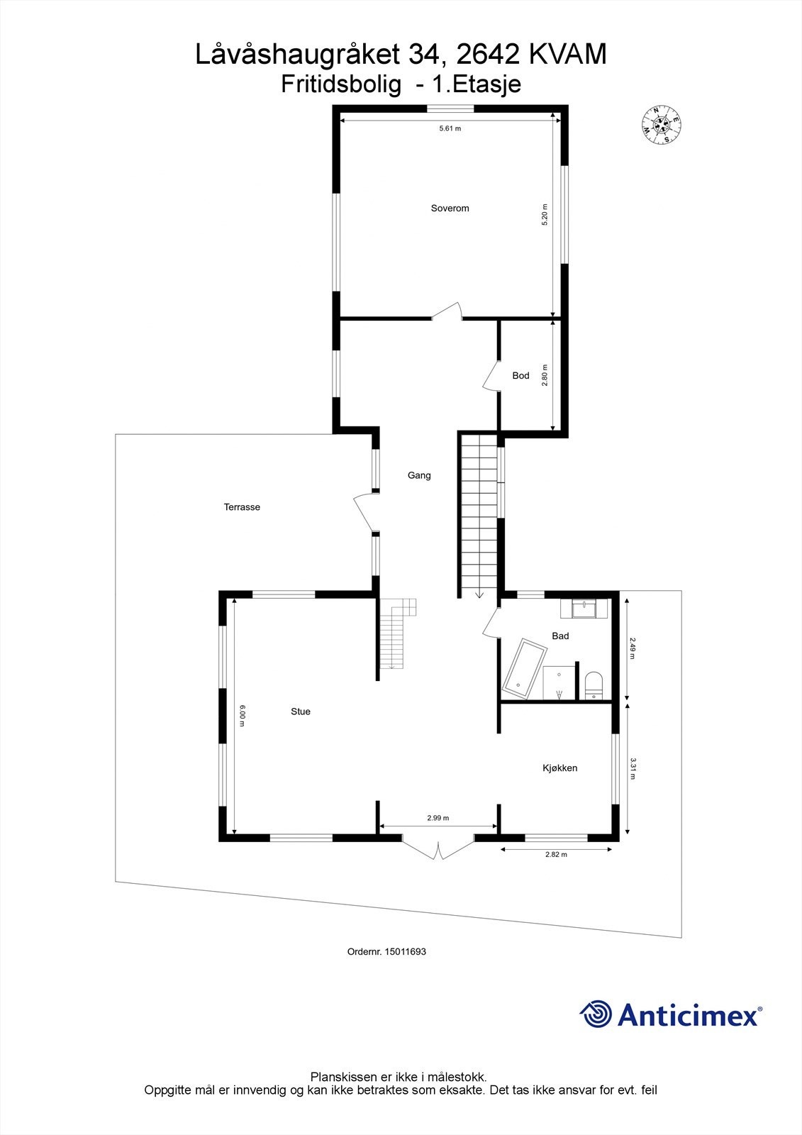 Plantegning etasje 2 Galleribilde
