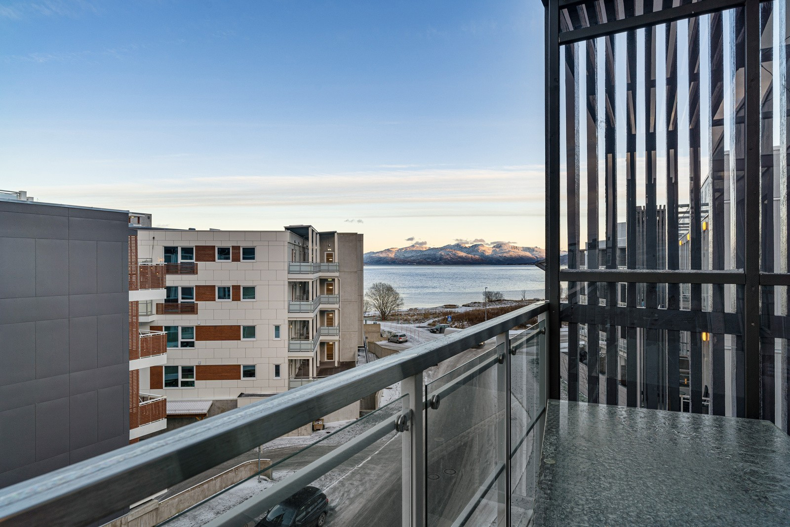 Nordvestvendt veranda på 5,5 kvm.