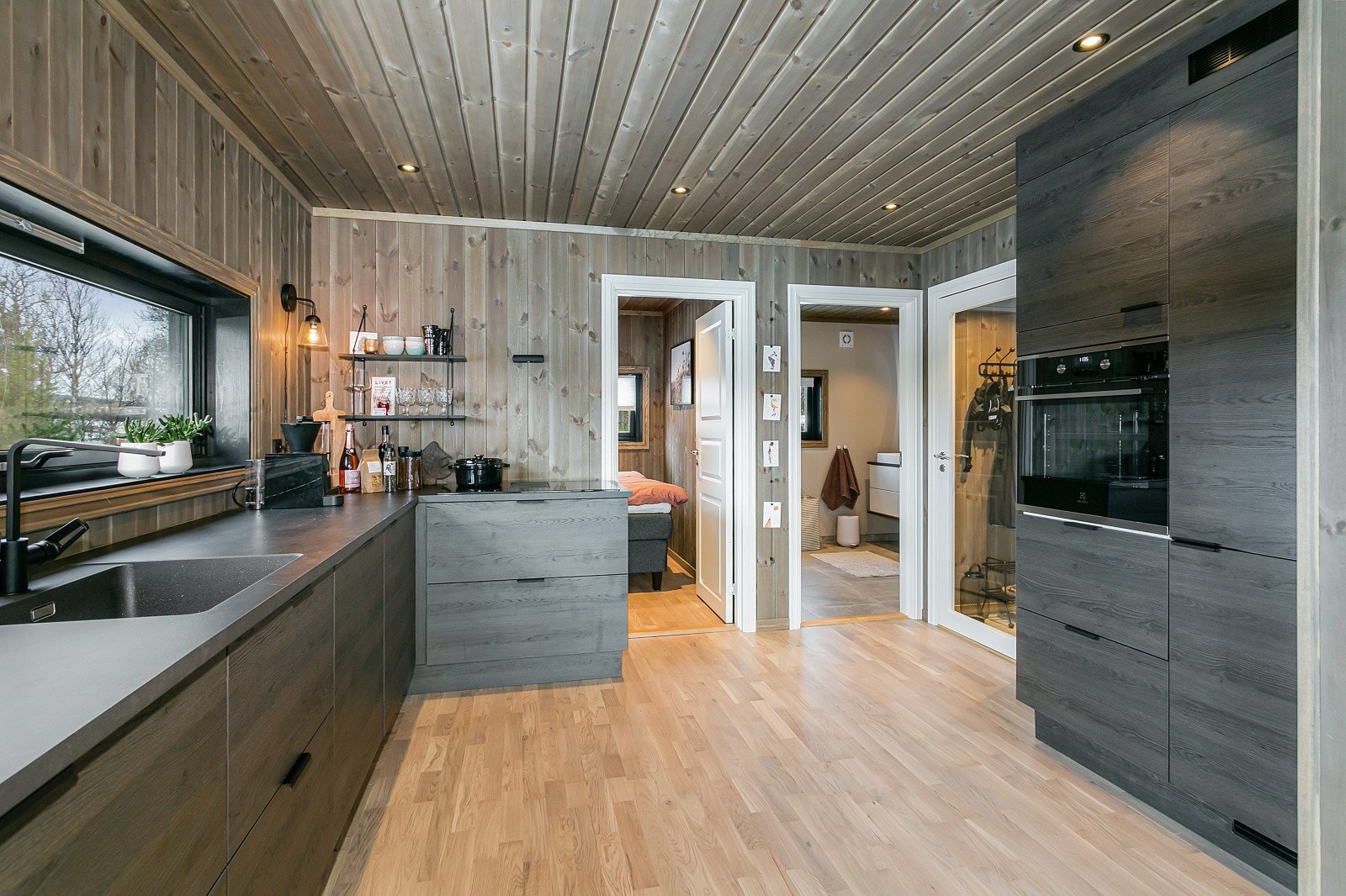 Interiørbilde prosjektert hyttemodell Galleribilde