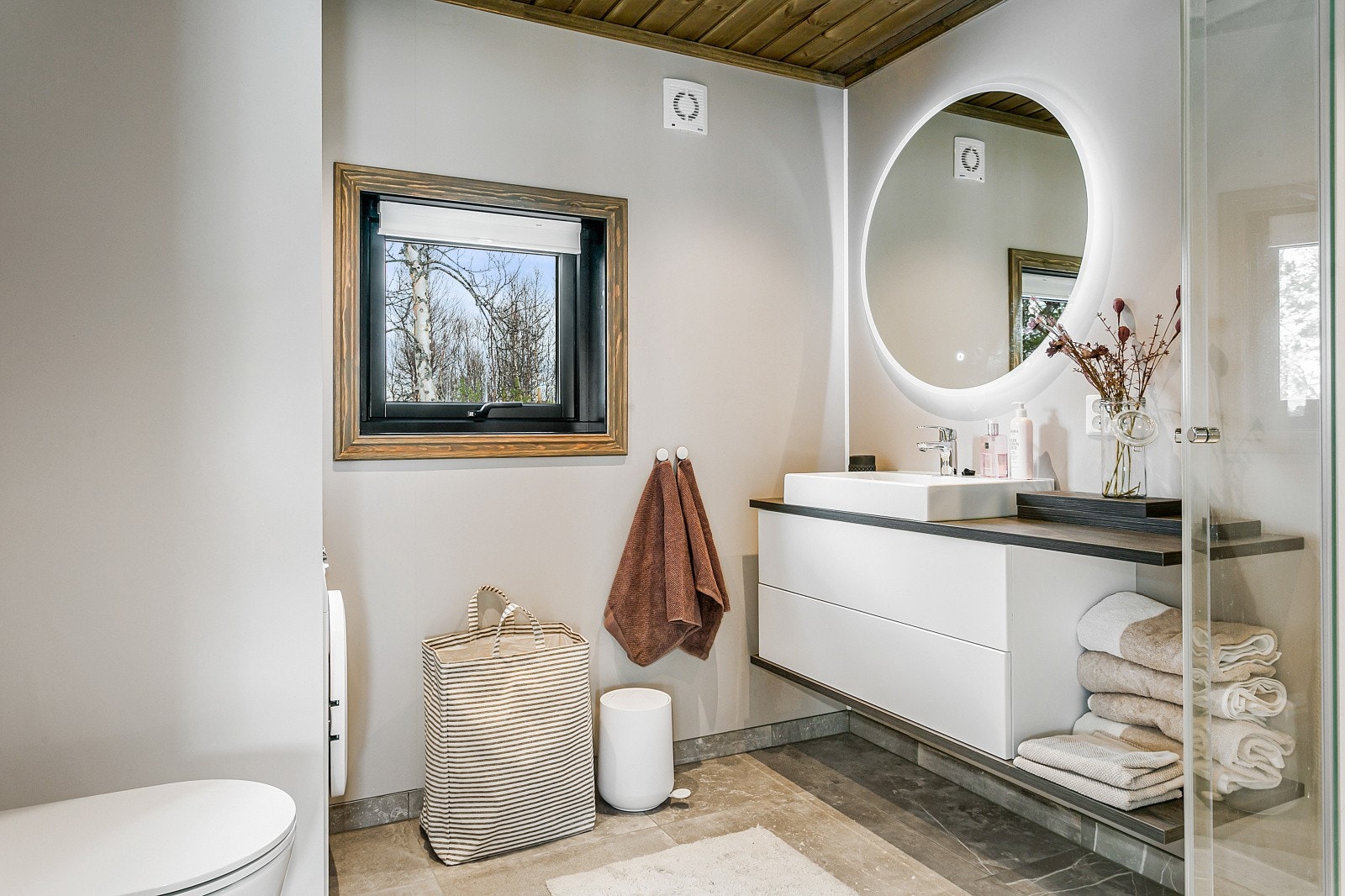 Interiørbilde prosjektert hyttemodell Galleribilde