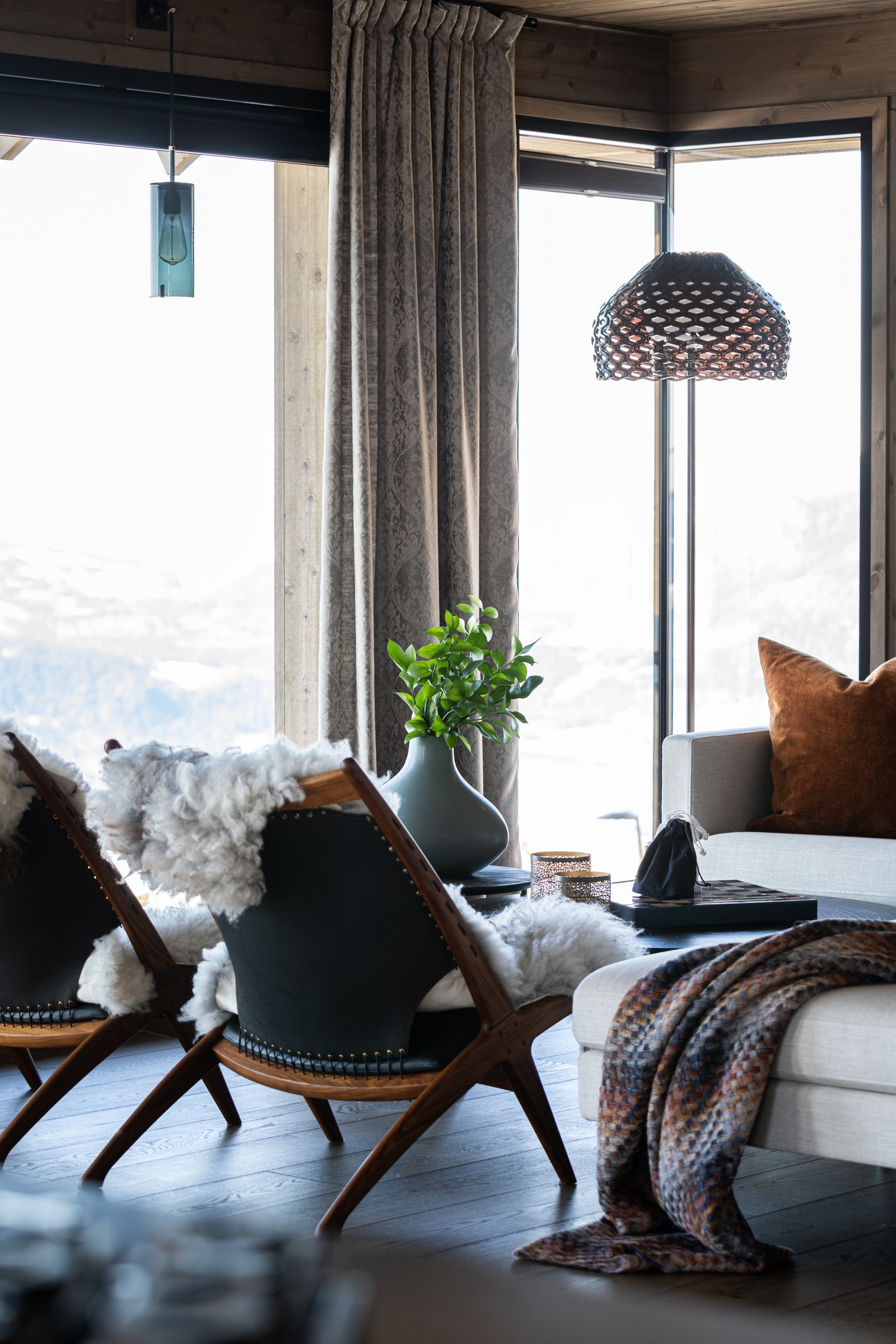 Bildet viser eksempel på interiør i en Vy-hytte. Galleribilde