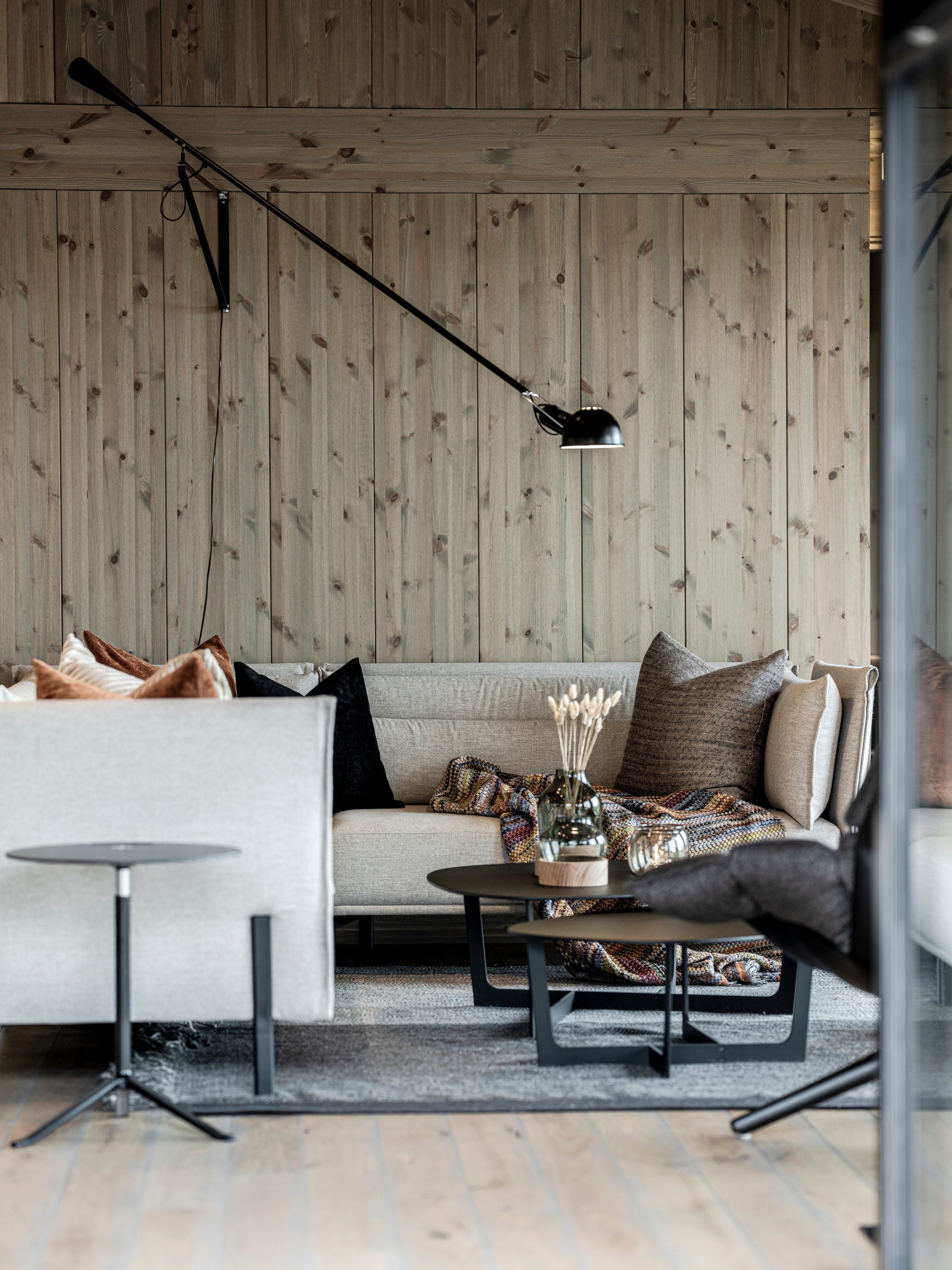 Bildet viser eksempel på interiør i en Vy-hytte. Galleribilde