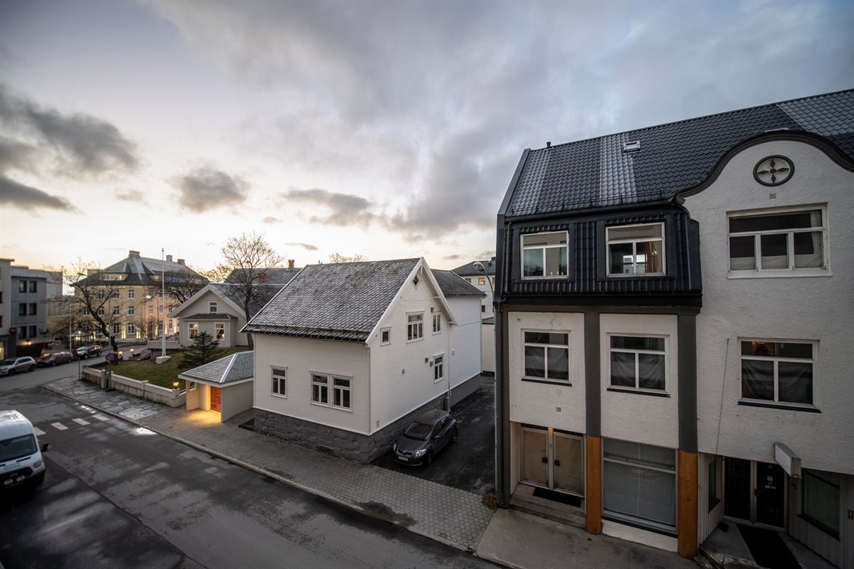 Fin utsikt fra balkong Galleribilde