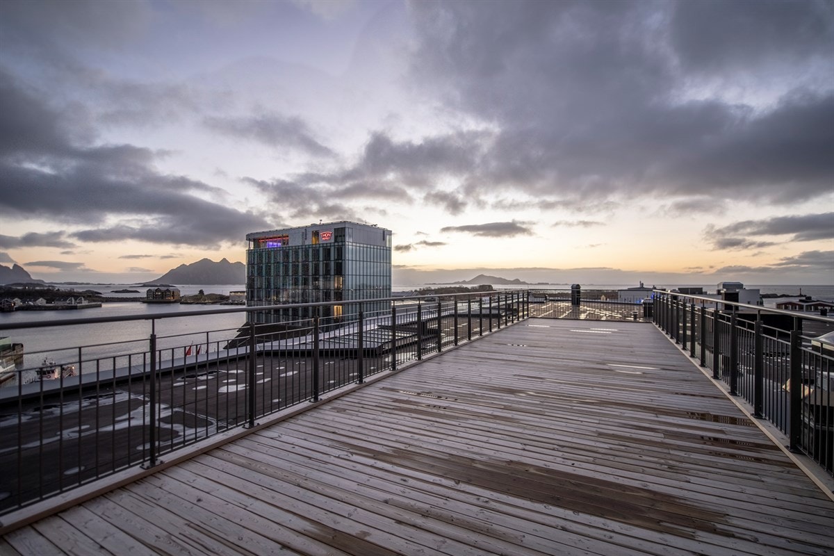 Fantastisk fin utsikt fra takterrassen Galleribilde
